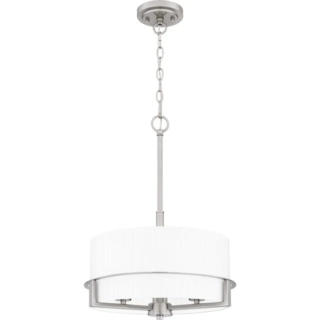 Quoizel Seymour Pendant závěsné svítidlo brushed nickel sklo