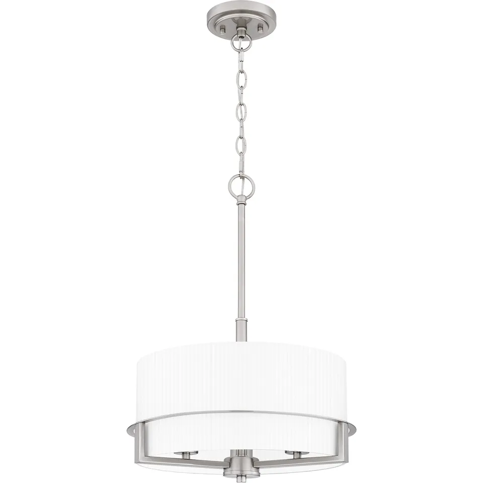 Quoizel Seymour Pendant závěsné svítidlo brushed nickel sklo