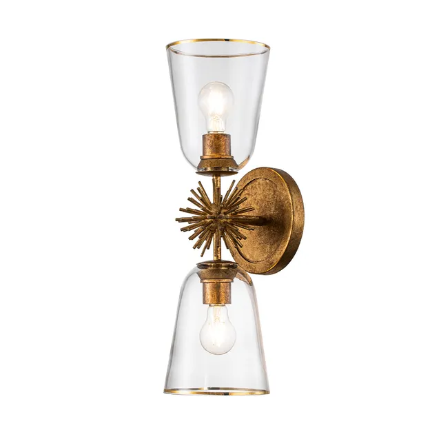 Gilded Nola Staring Sconce nástěnné svítidlo zlaté 2 světla