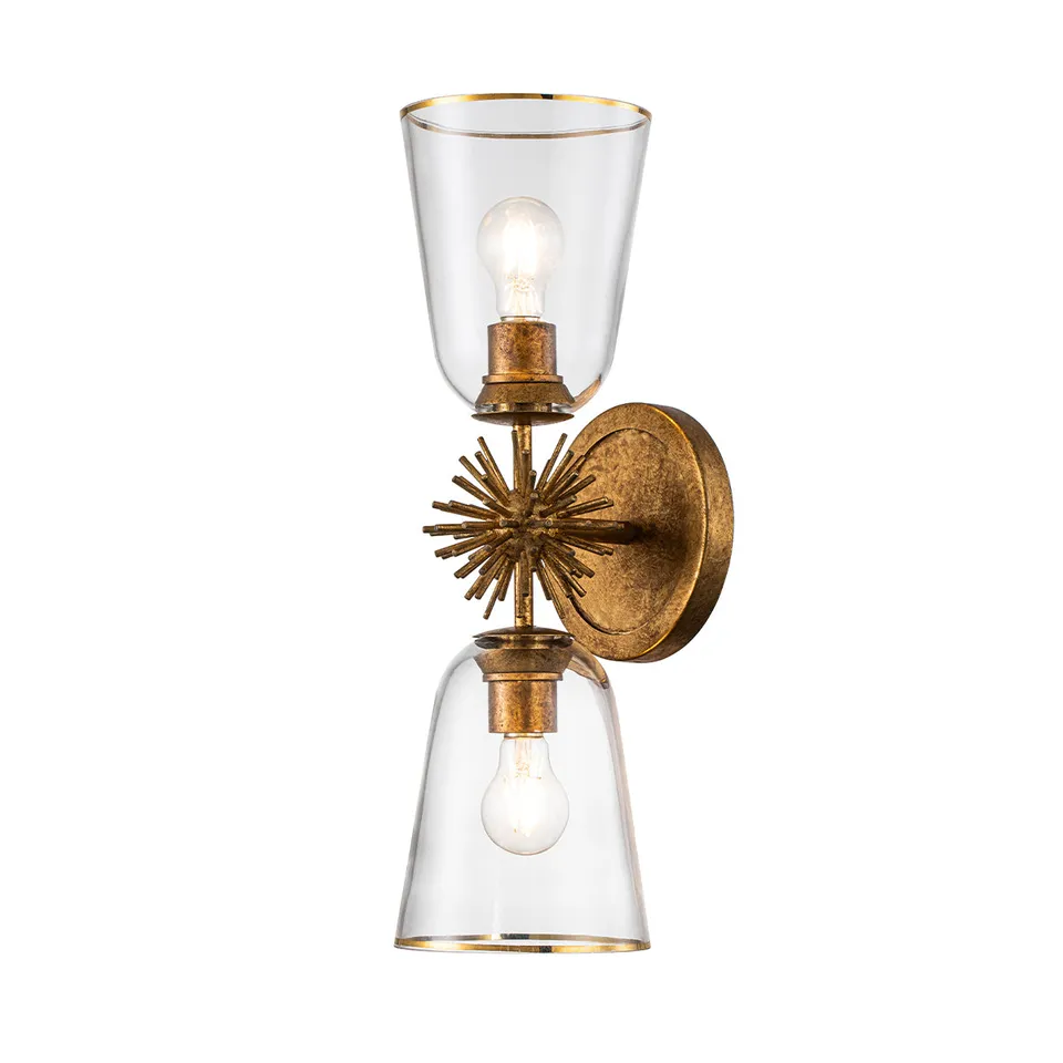 Gilded Nola Staring Sconce nástěnné svítidlo zlaté 2 světla