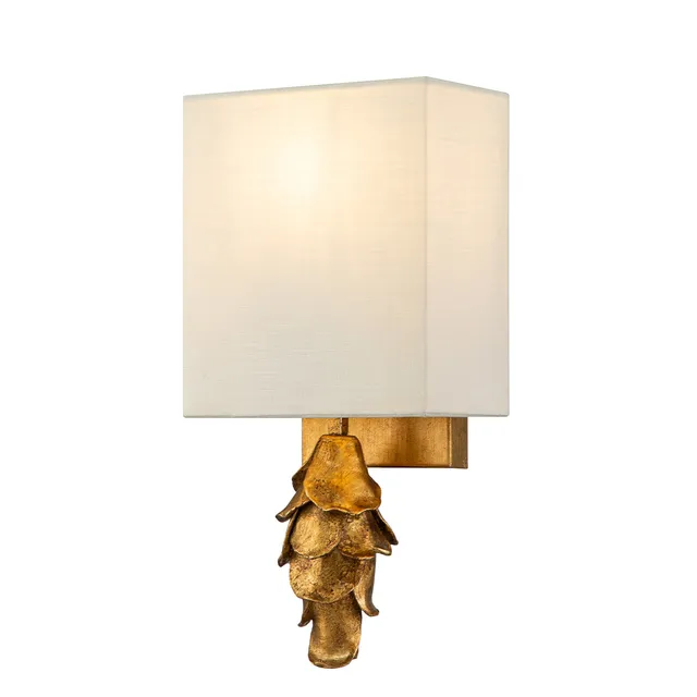 Gilded Nola Nicholls nástěnná lampa zlatá