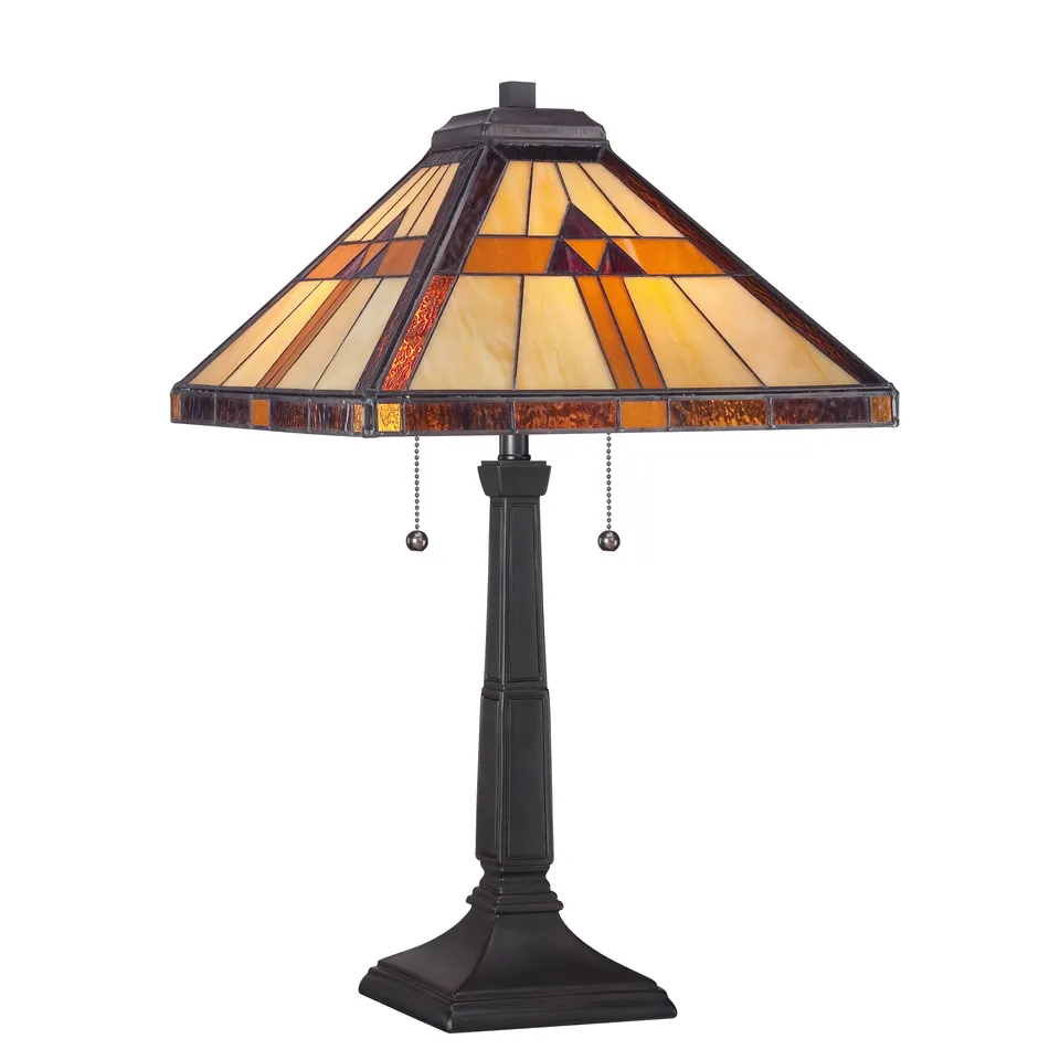 Quoizel Bryant stolní lampa vintage bronze