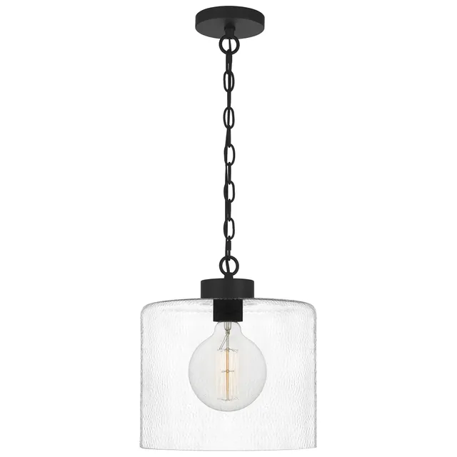 Quoizel Abner mini závěsné svítidlo Matte Black