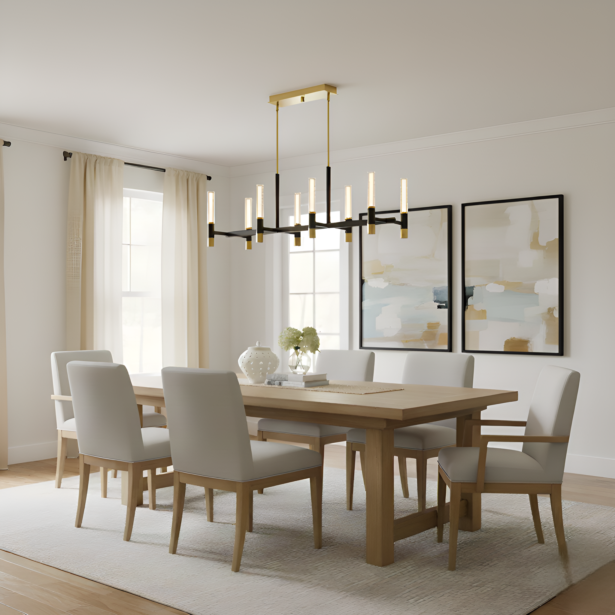 Quoizel Davies Island Light lustr zlatý LED