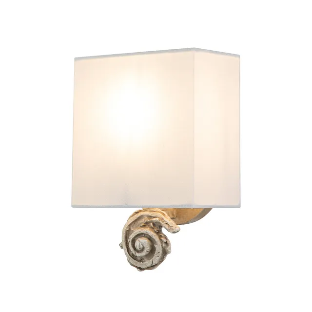 Gilded Nola Swirl Small nástěnné svítidlo bone
