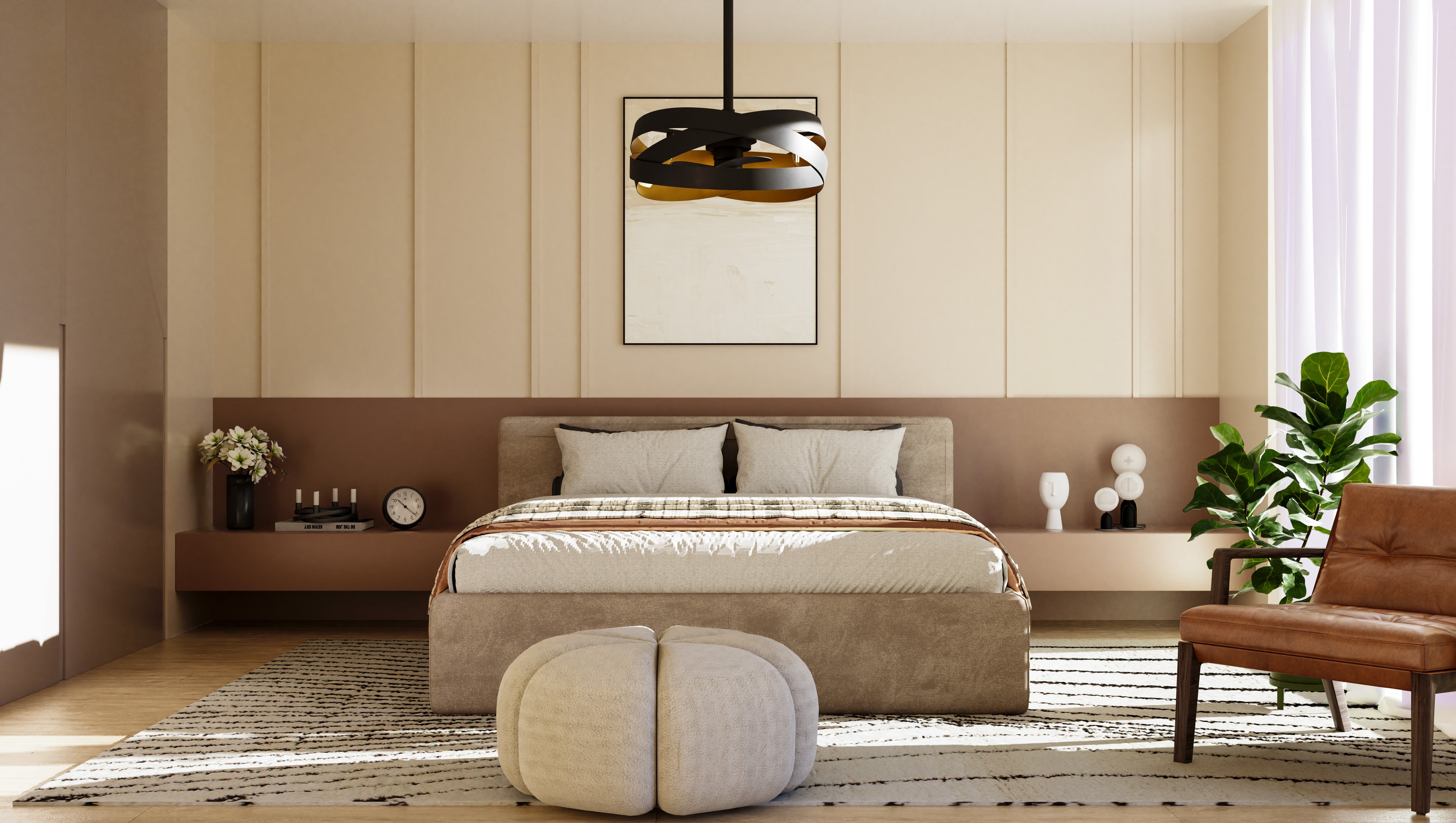 Quoizel Zito ventilátor se světlem Matte Black
