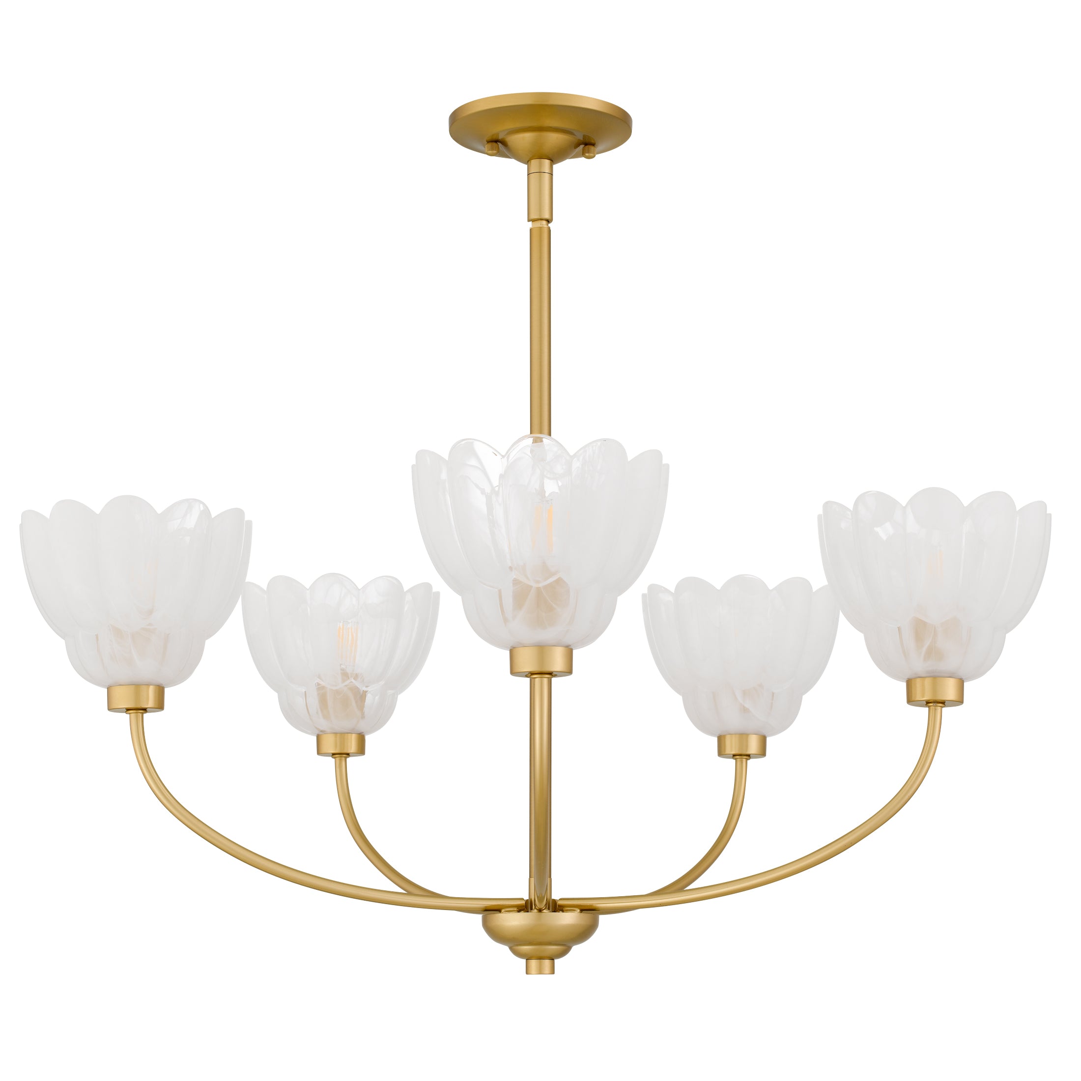 Quoizel Whitecap Chandelier lustr hnědá jantar sklo