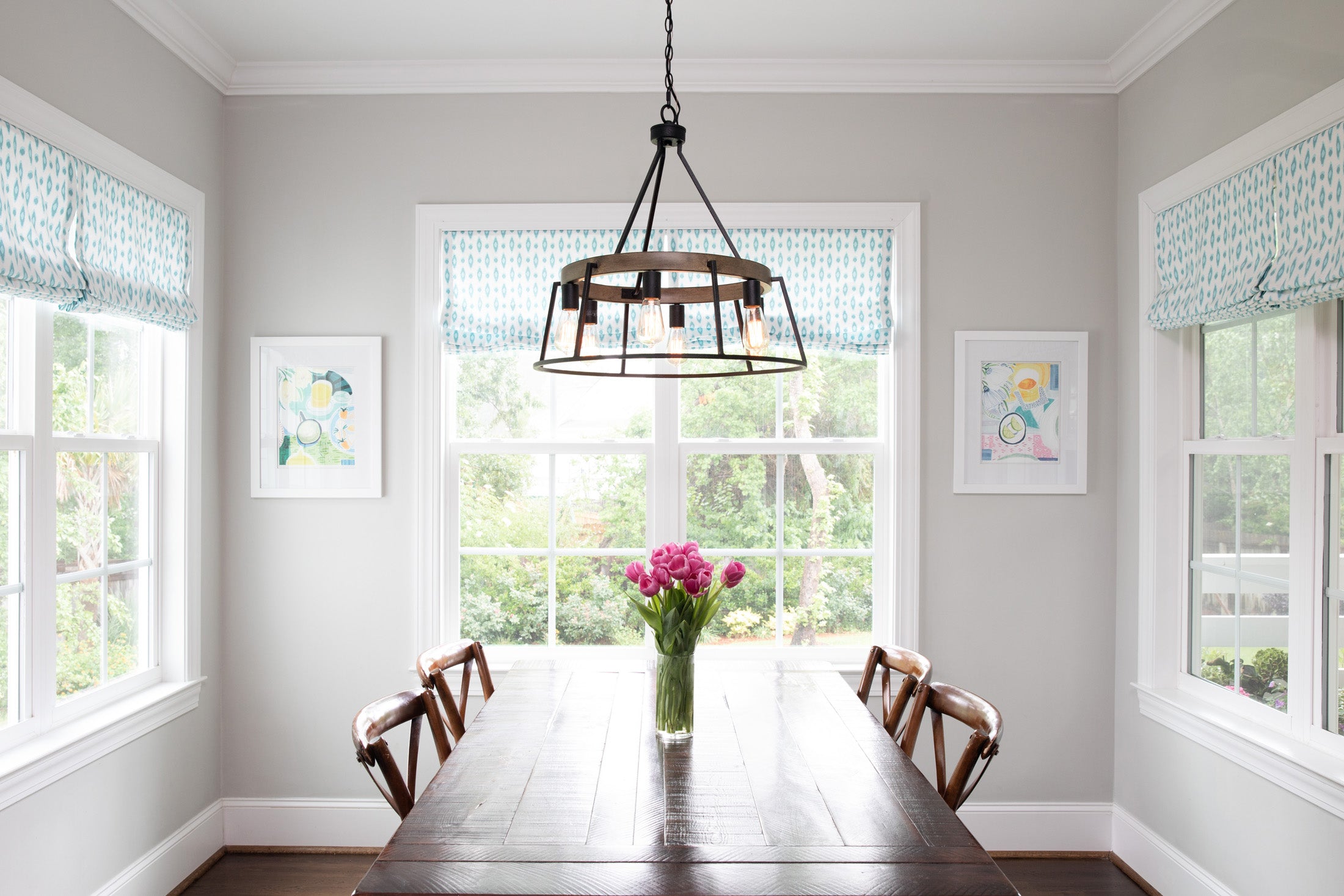 Quoizel Brockton lustr Grey Ash