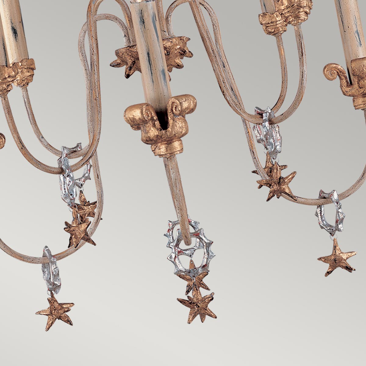 Gilded Nola Mignon lustr 8 světel French