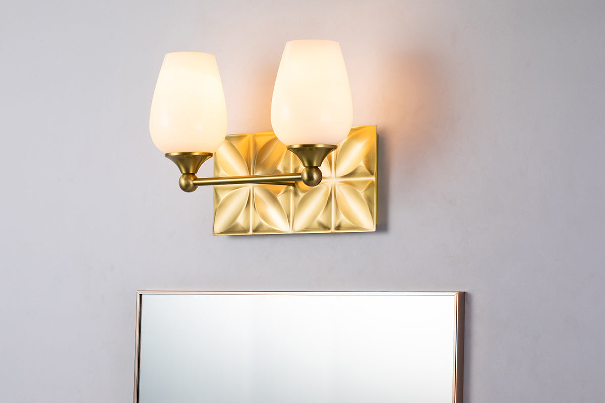 Gilded Nola Epsilon koupelnové světlo mosaz 2 světla