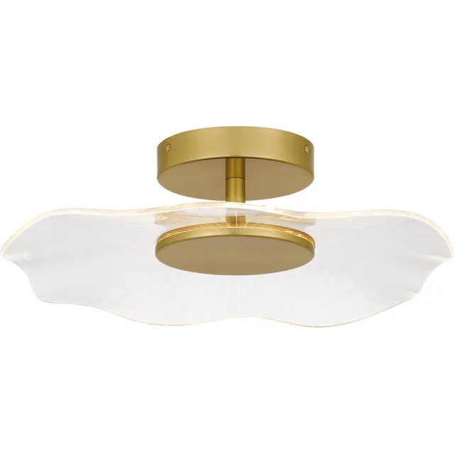 Quoizel Ibis Semi-Flush Mount stropní svítidlo zlatá LED