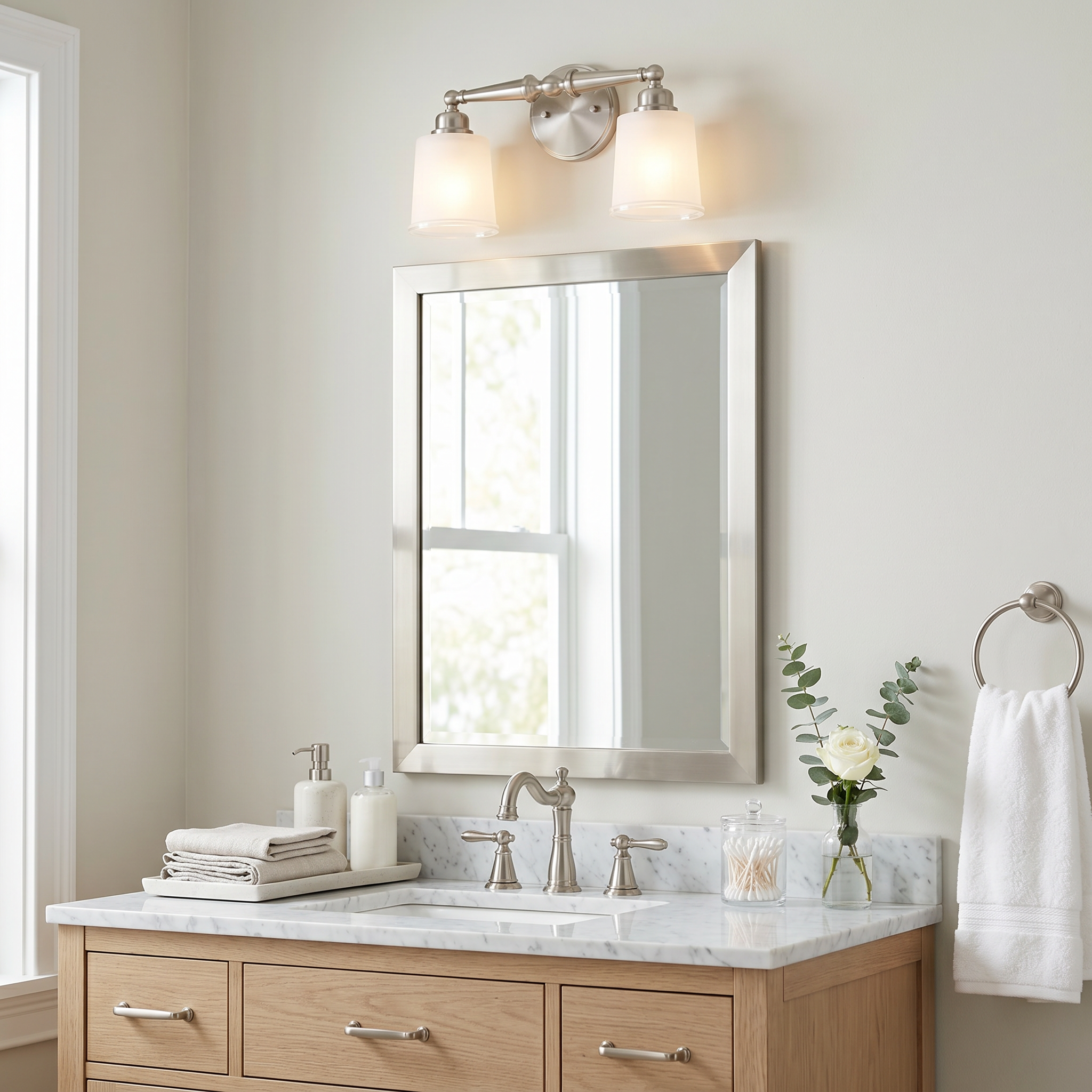 Quoizel Cecilia Bath Light koupelnové svítidlo Brushed Nickel