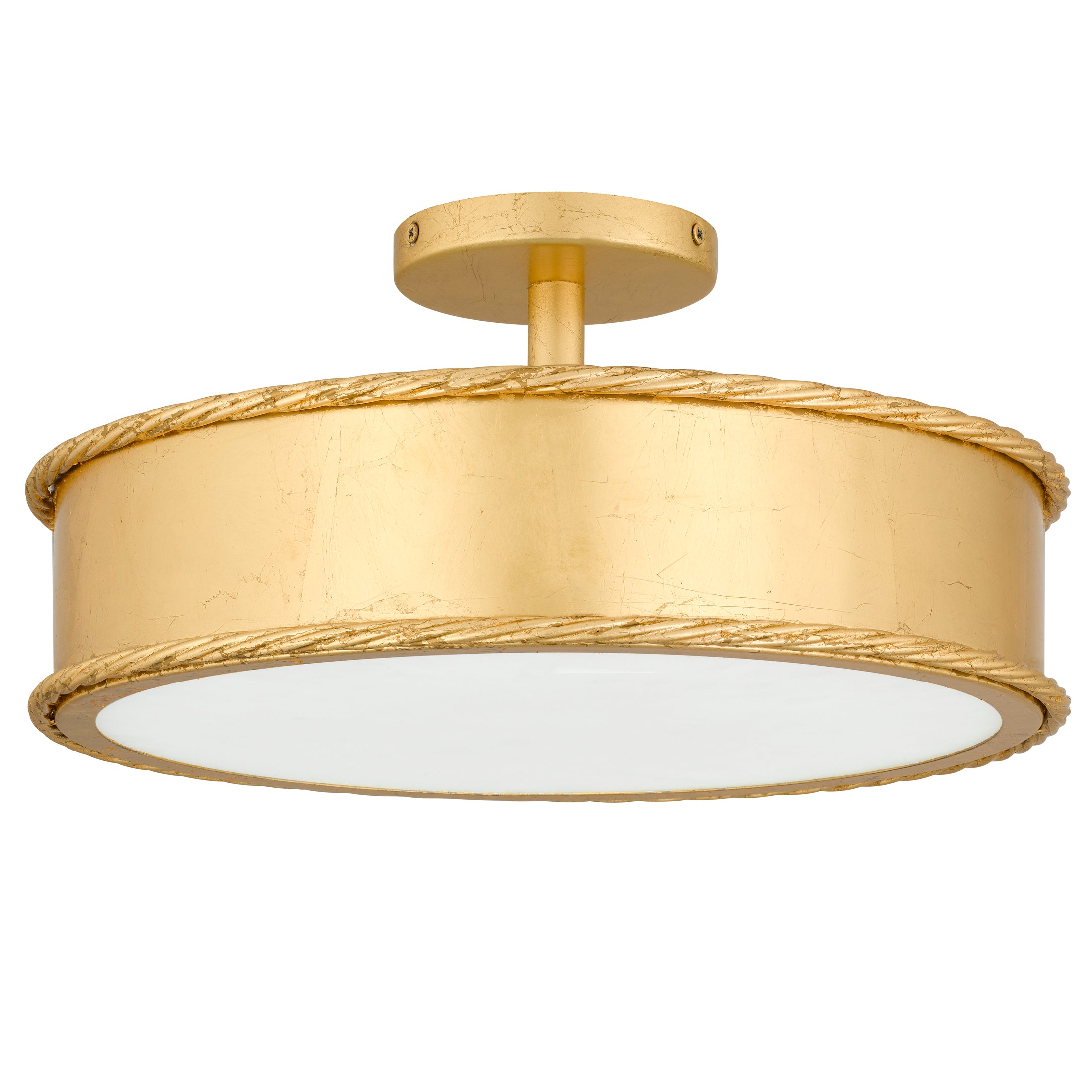 Quoizel Mara Semi-Flush Mount stropní svítidlo zlatá fólie