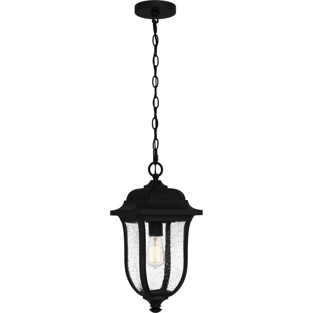 Quoizel Mulberry venkovní závěsná lucerna Matte Black