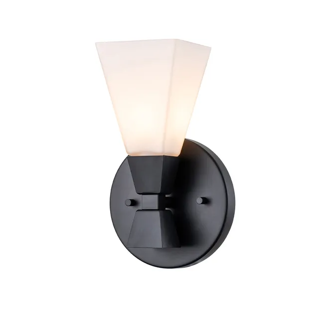 Gilded Nola Bowtie 1 Light koupelnové svítidlo černé matné