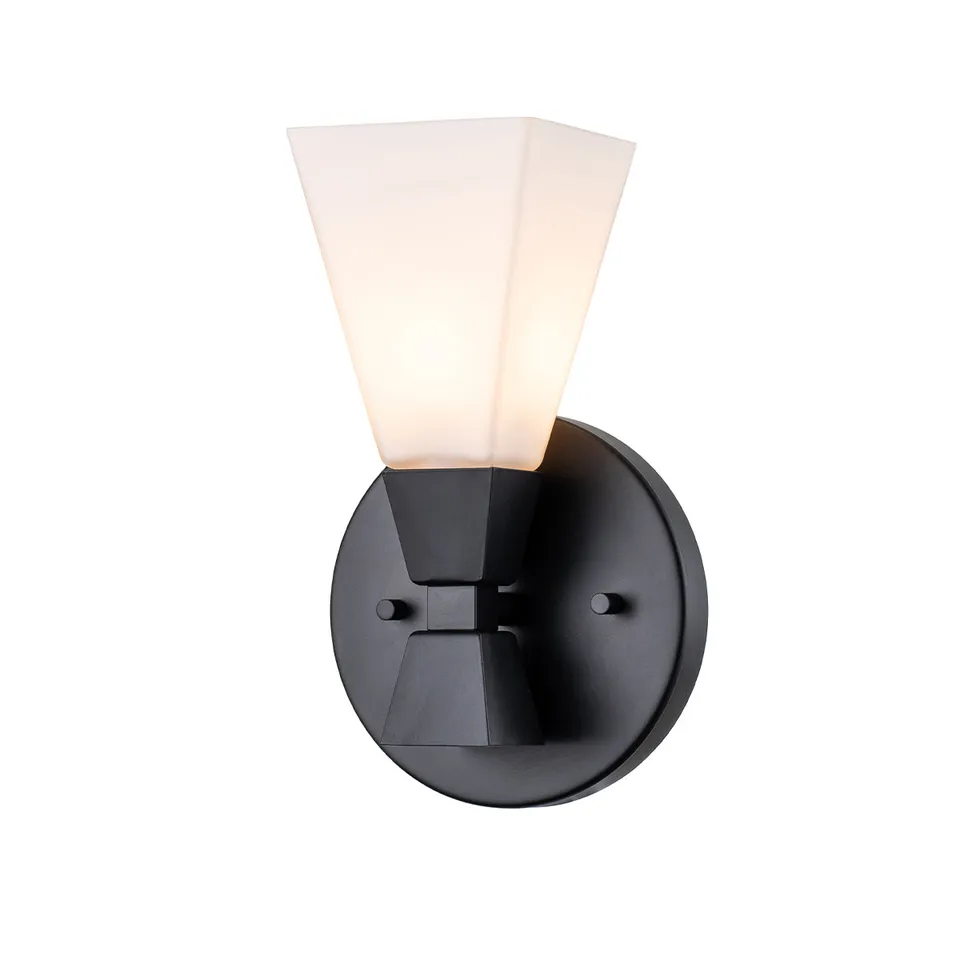 Gilded Nola Bowtie 1 Light koupelnové svítidlo černé matné