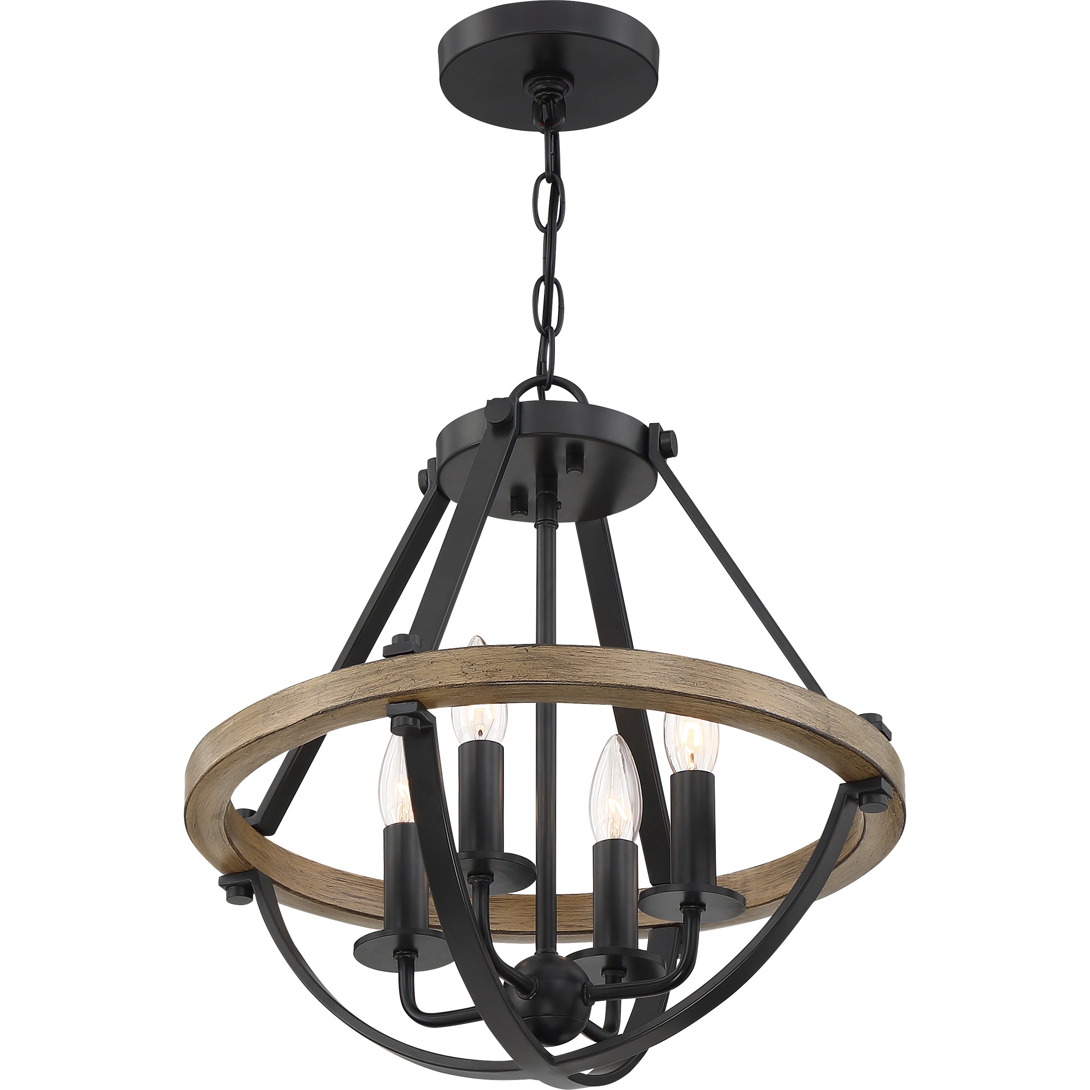 Quoizel Bartlett Pendant závěsné svítidlo černá 16"