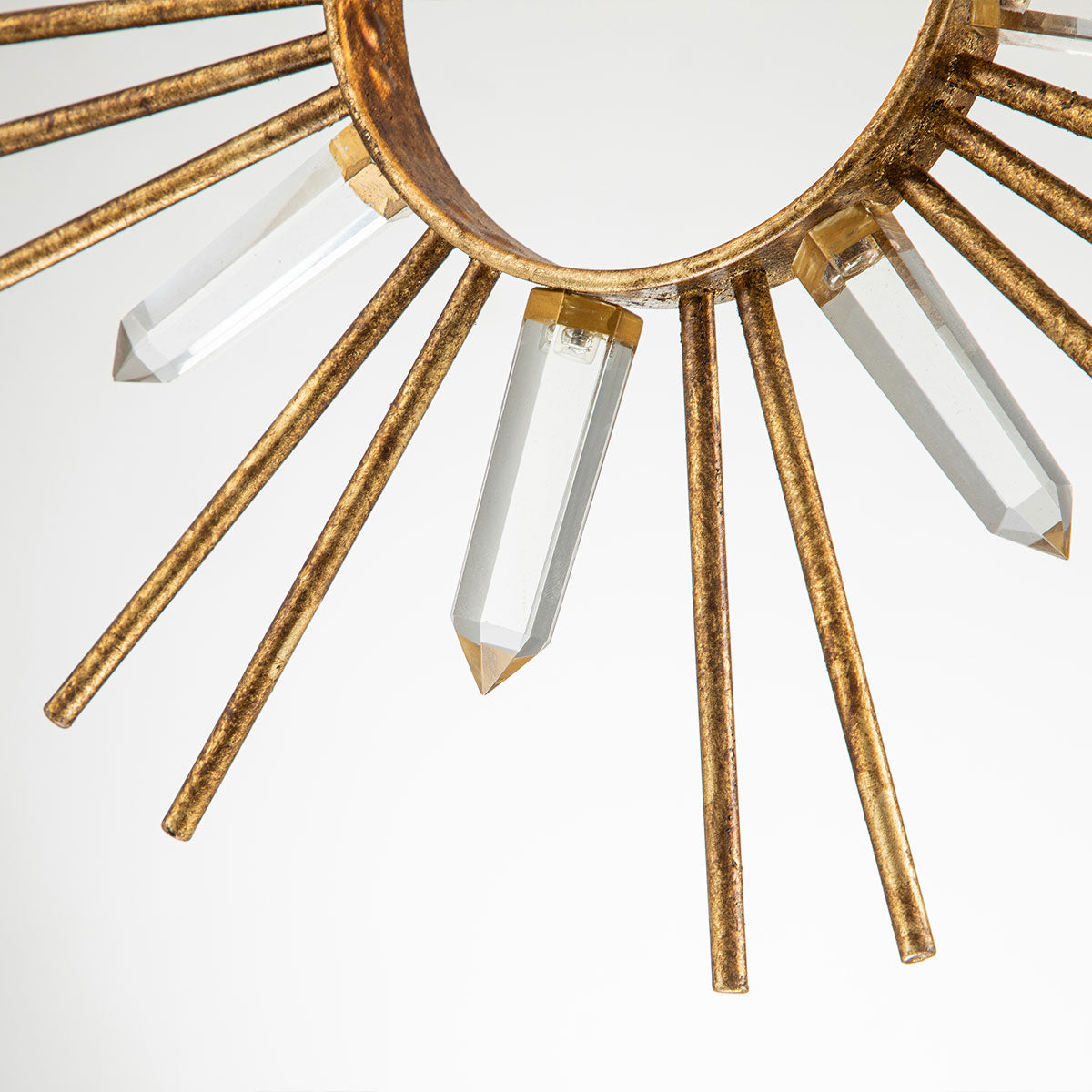 Gilded Nola Sun King 1 Light Pendant závěsné svítidlo zlaté