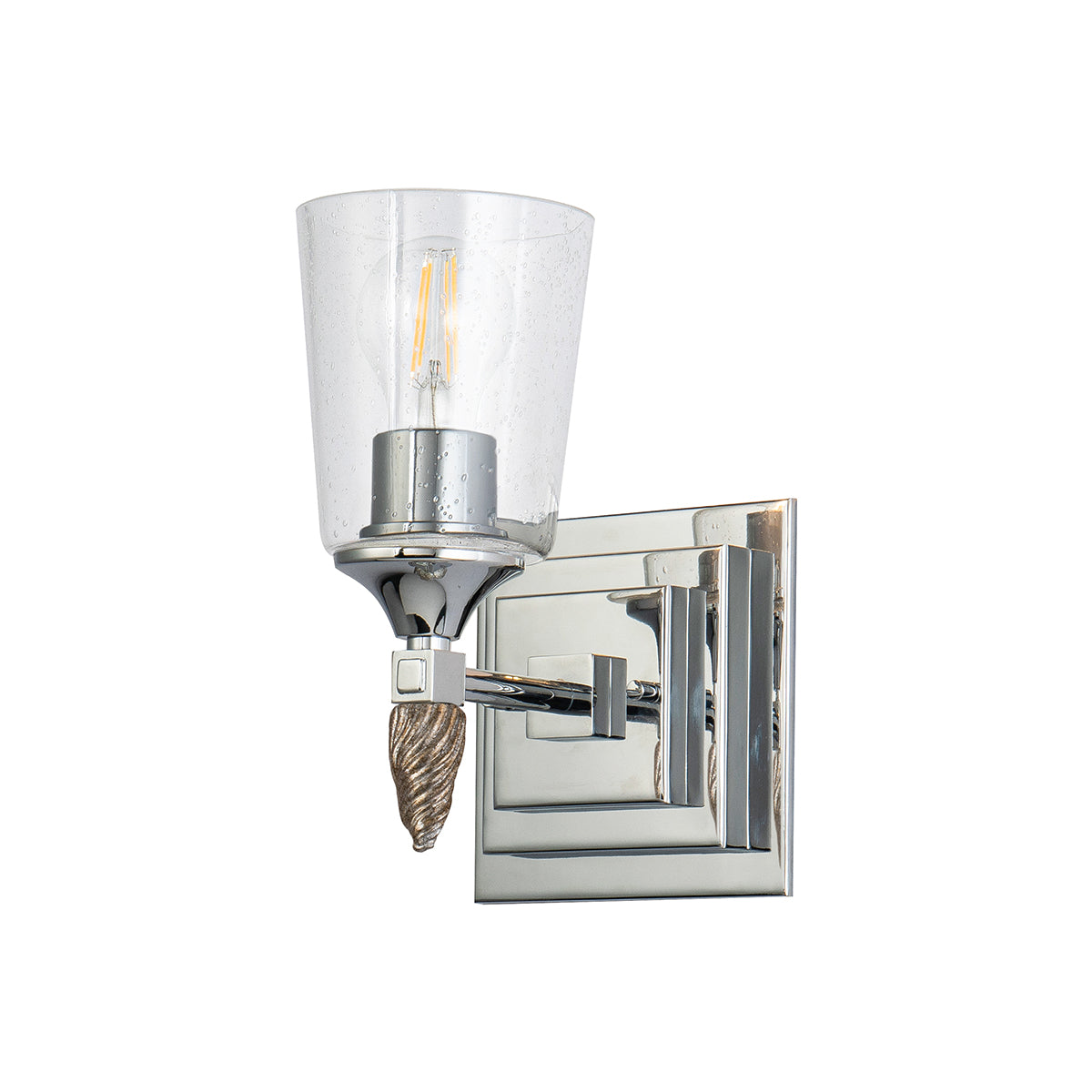 Gilded Nola Vetiver 1 Light koupelnové svítidlo se sklem