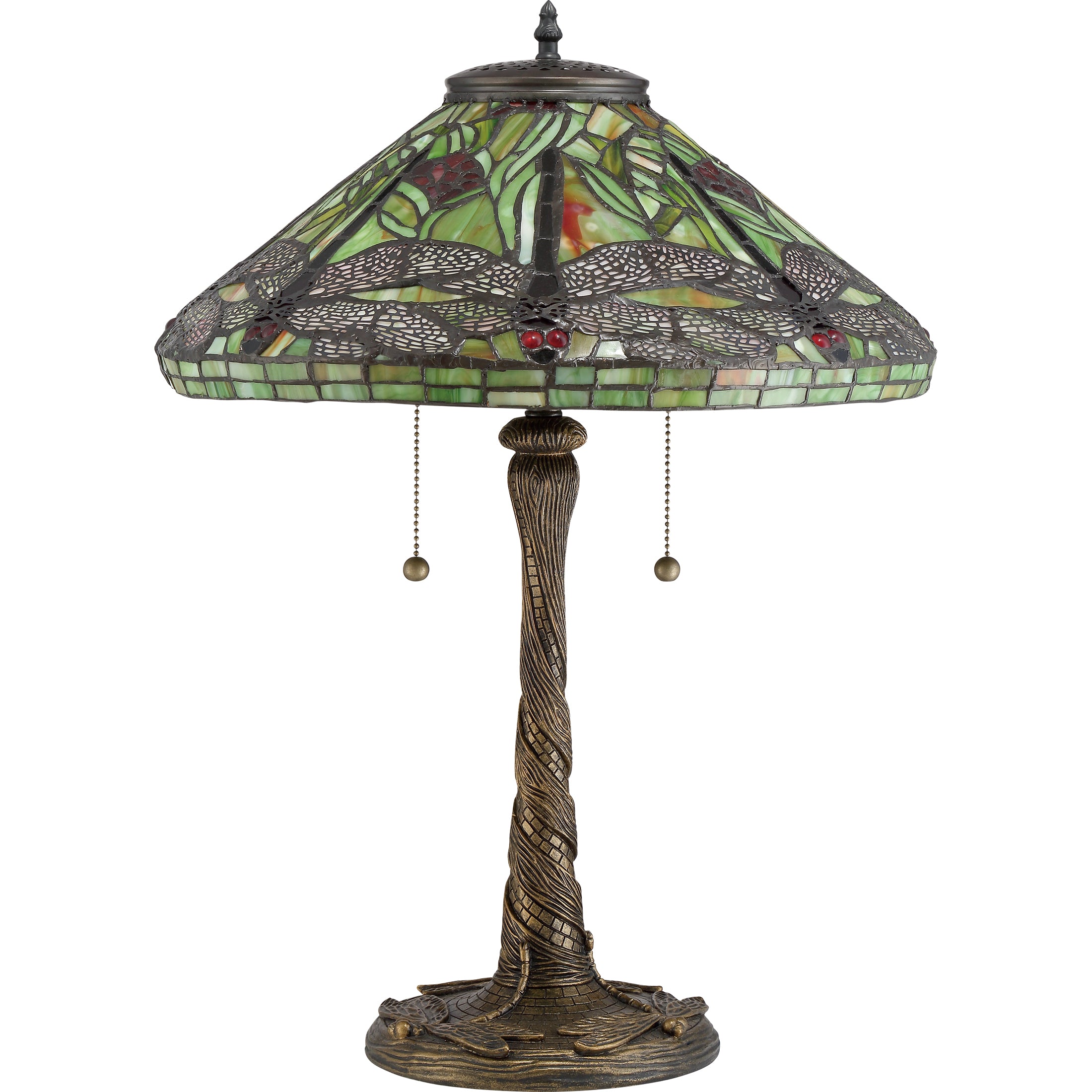 Quoizel Jungle Dragonfly stolní lampa bronzová