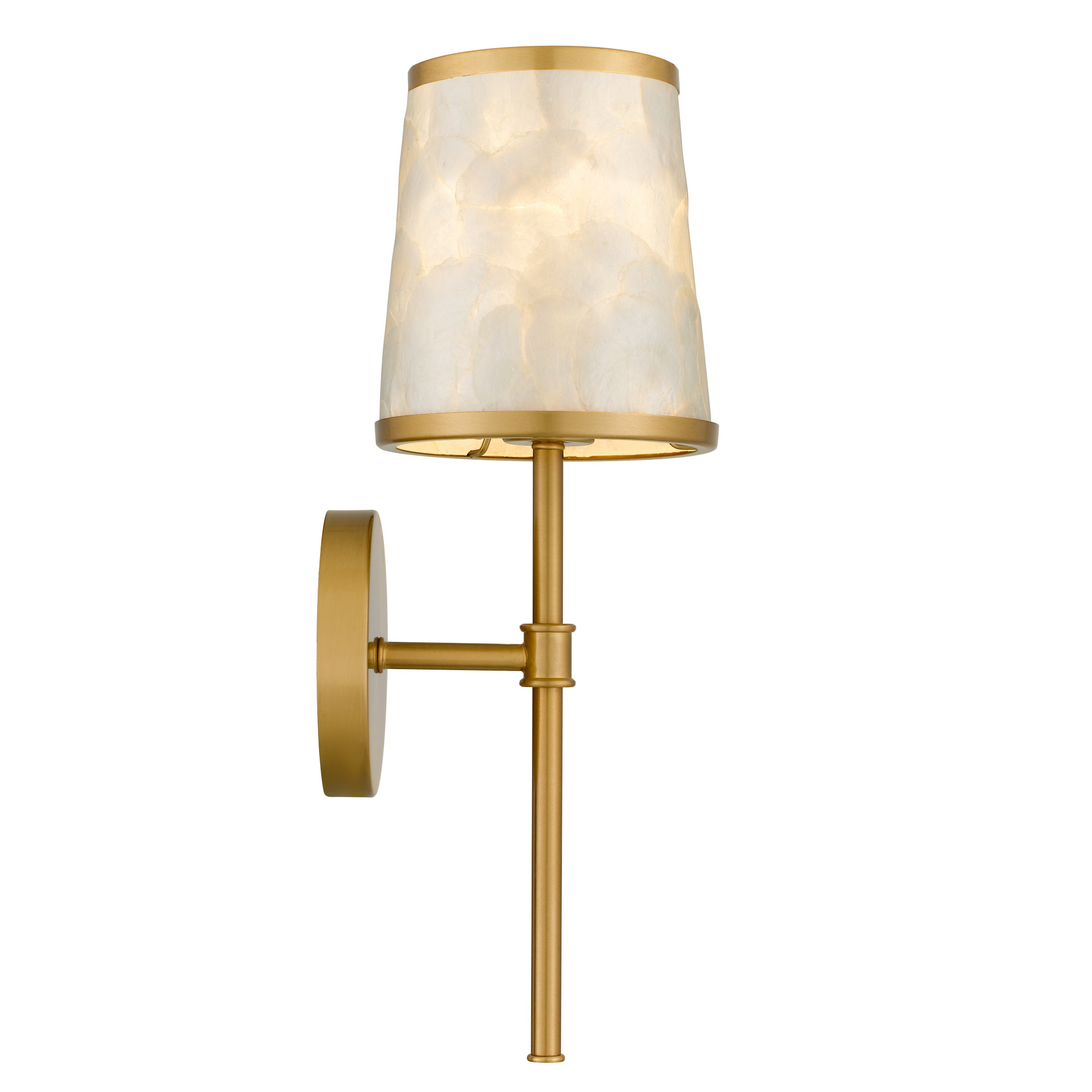 Quoizel Windley nástěnné svítidlo Brushed Gold kapiz