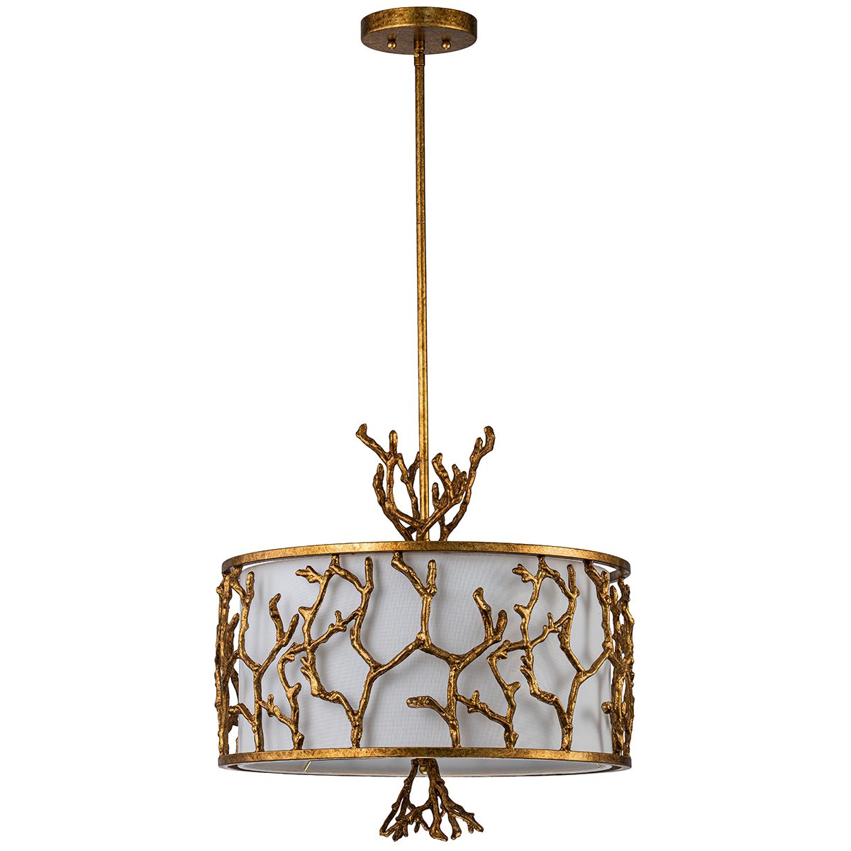 Gilded Nola Coral závěsný lustr zlatý