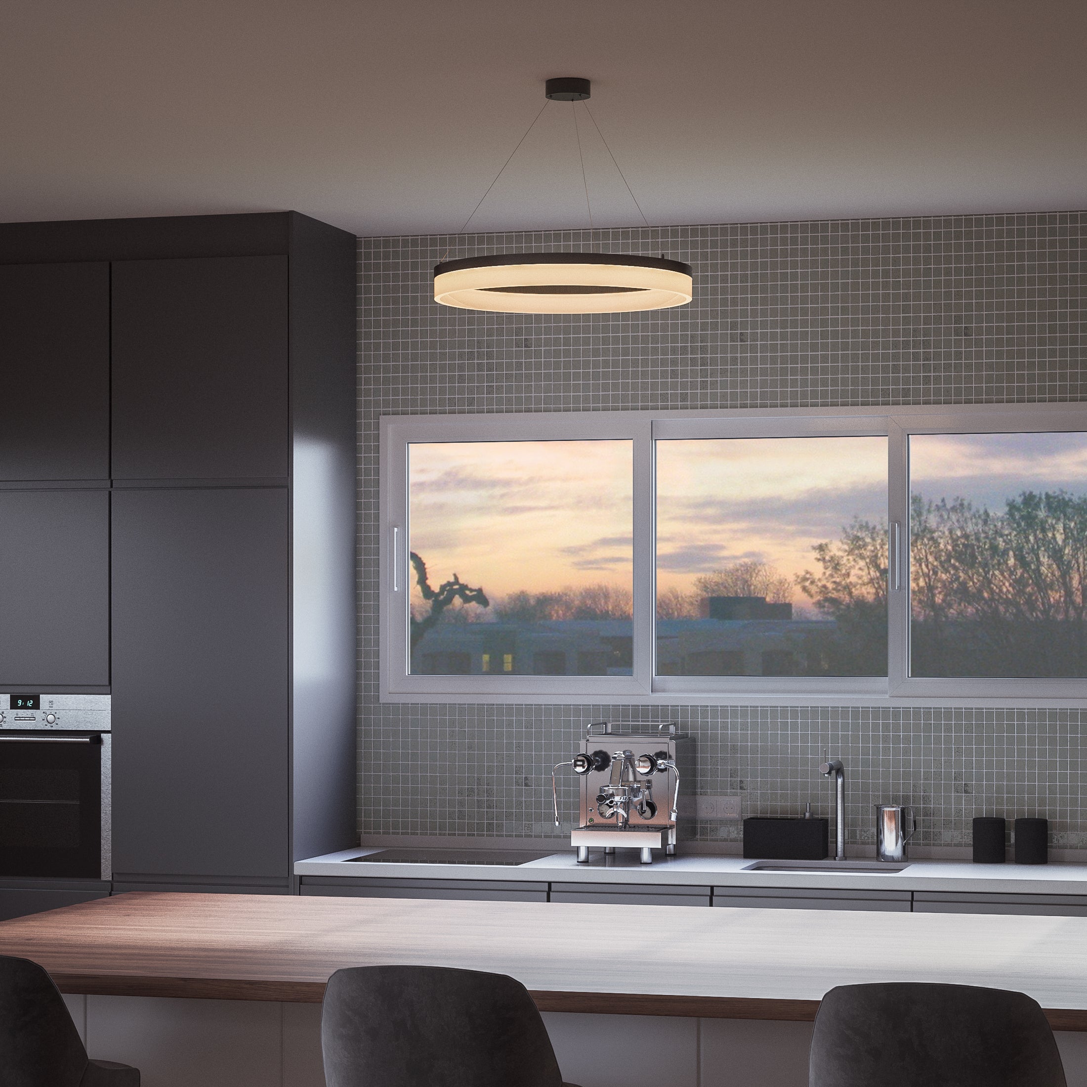 Quoizel Cohen Pendant závěsné svítidlo oil rubbed bronze LED