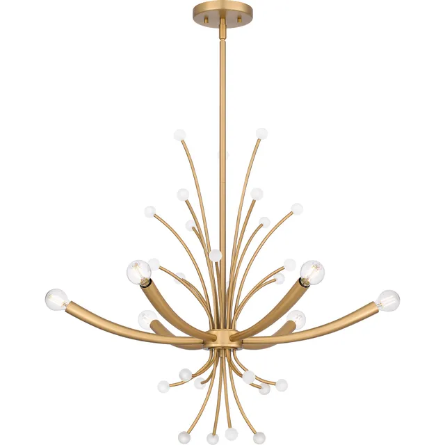 Quoizel Kiera lustr brushed weathered brass