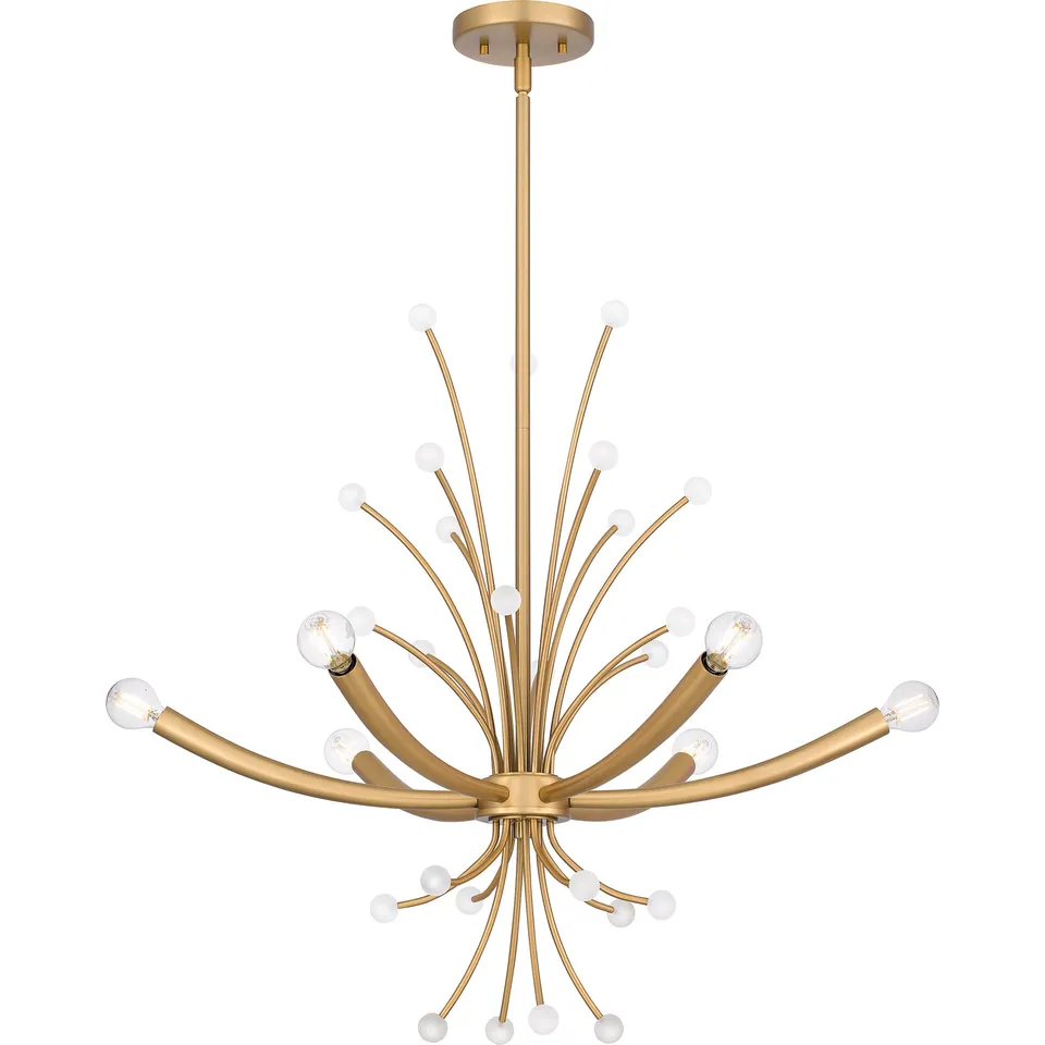 Quoizel Kiera lustr brushed weathered brass