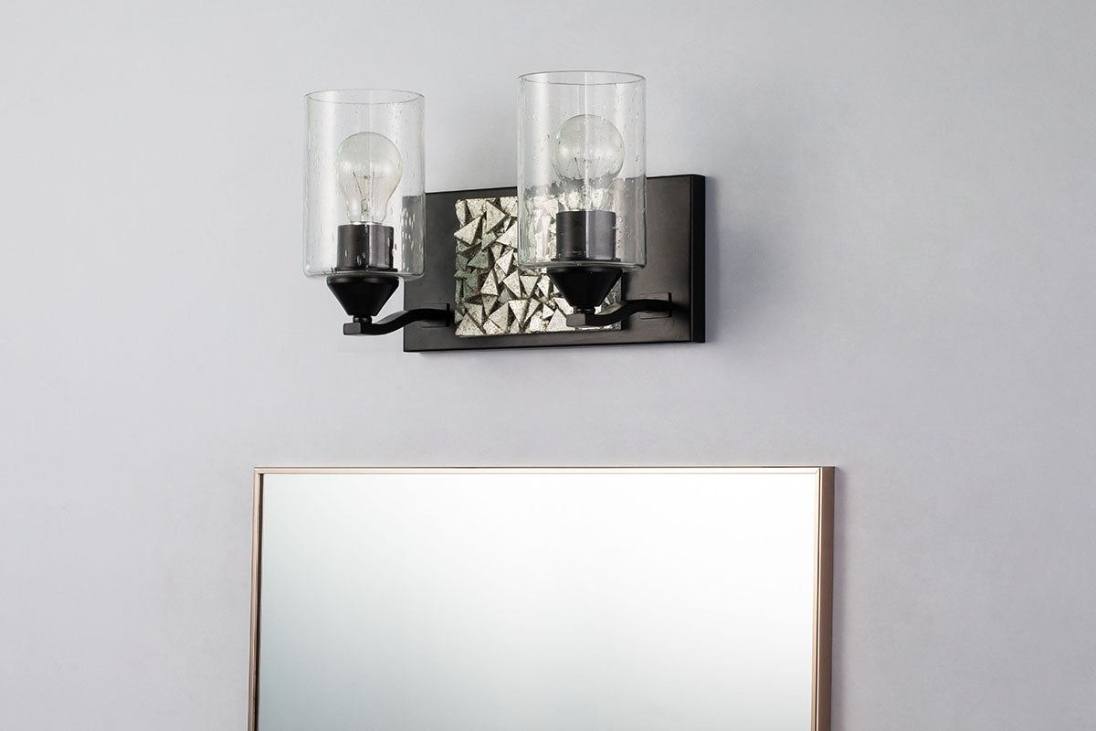 Gilded Nola Bocage 2 Light Bath Bar svítídlo černé 2světlo