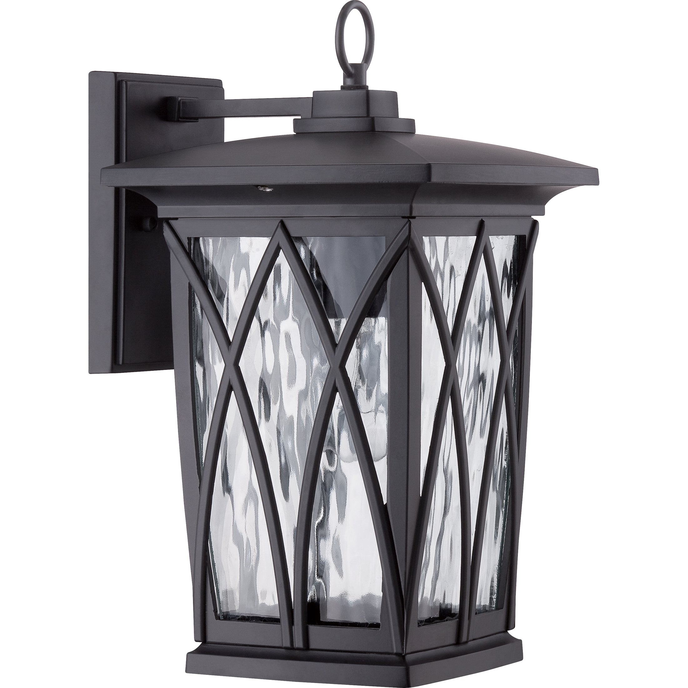 Quoizel Grover Wall Light venkovní lampa Mystic Black čiré sklo