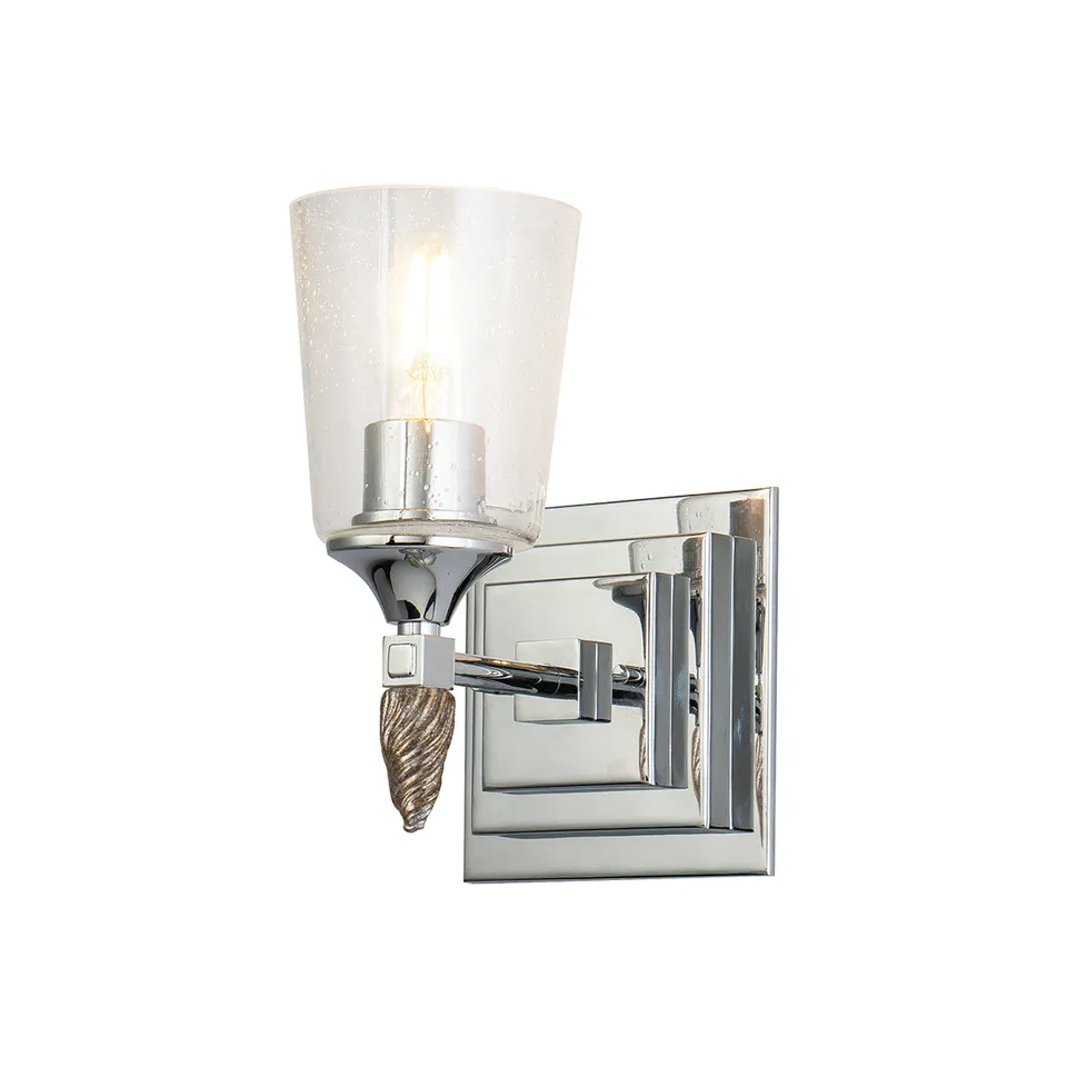 Gilded Nola Vetiver 1 Light koupelnové svítidlo se sklem
