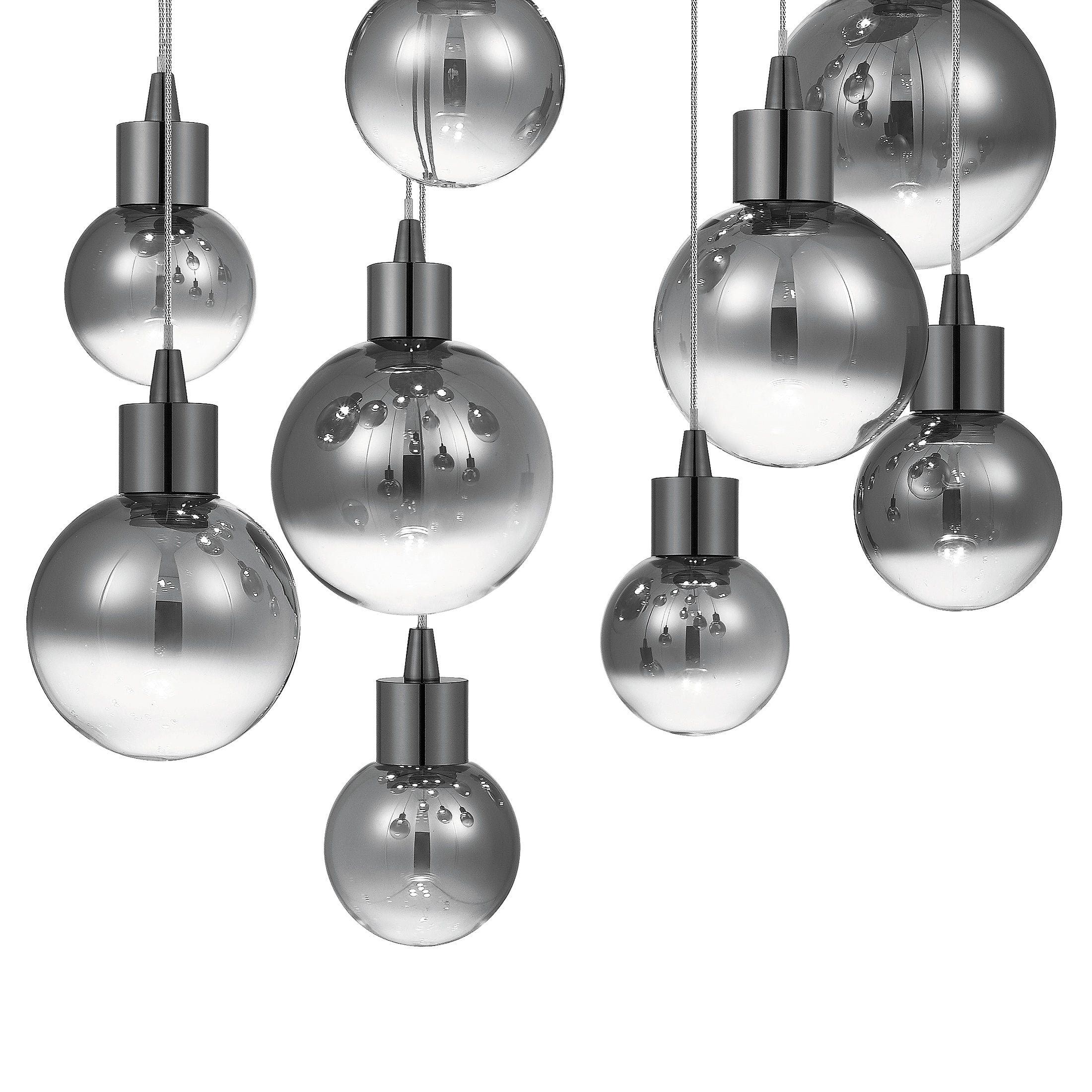 Quoizel Shadow závěsný lustr černý chrom LED