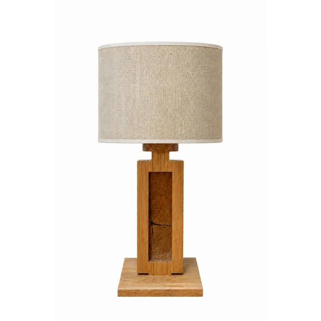 Elobra Havana stolní lampa dřevěná