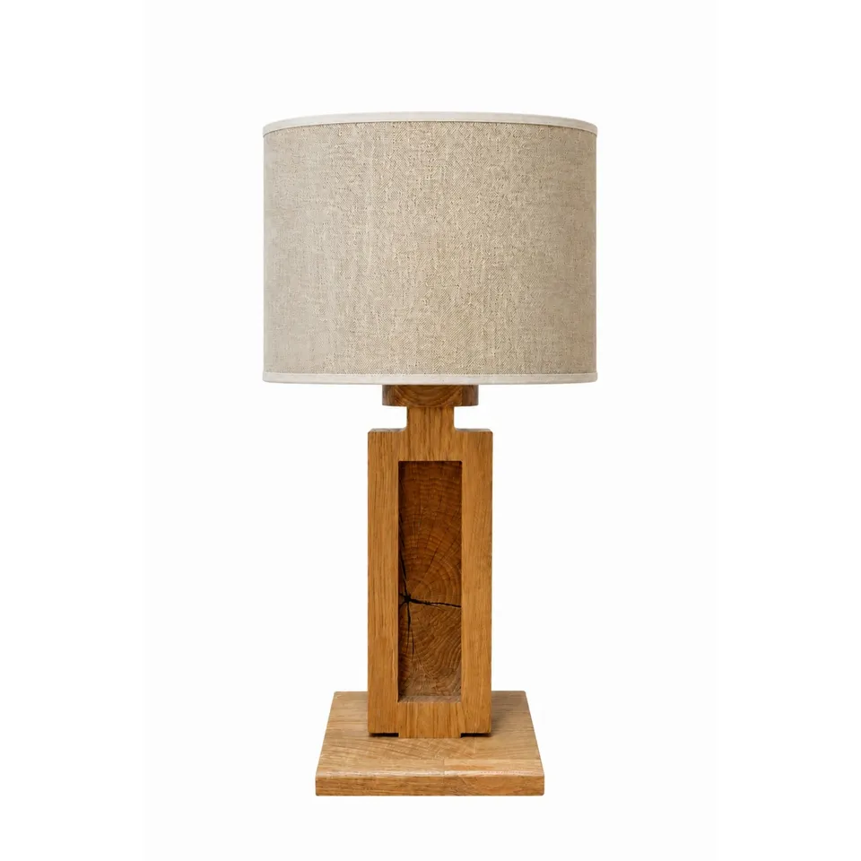 Elobra Havana stolní lampa dřevěná
