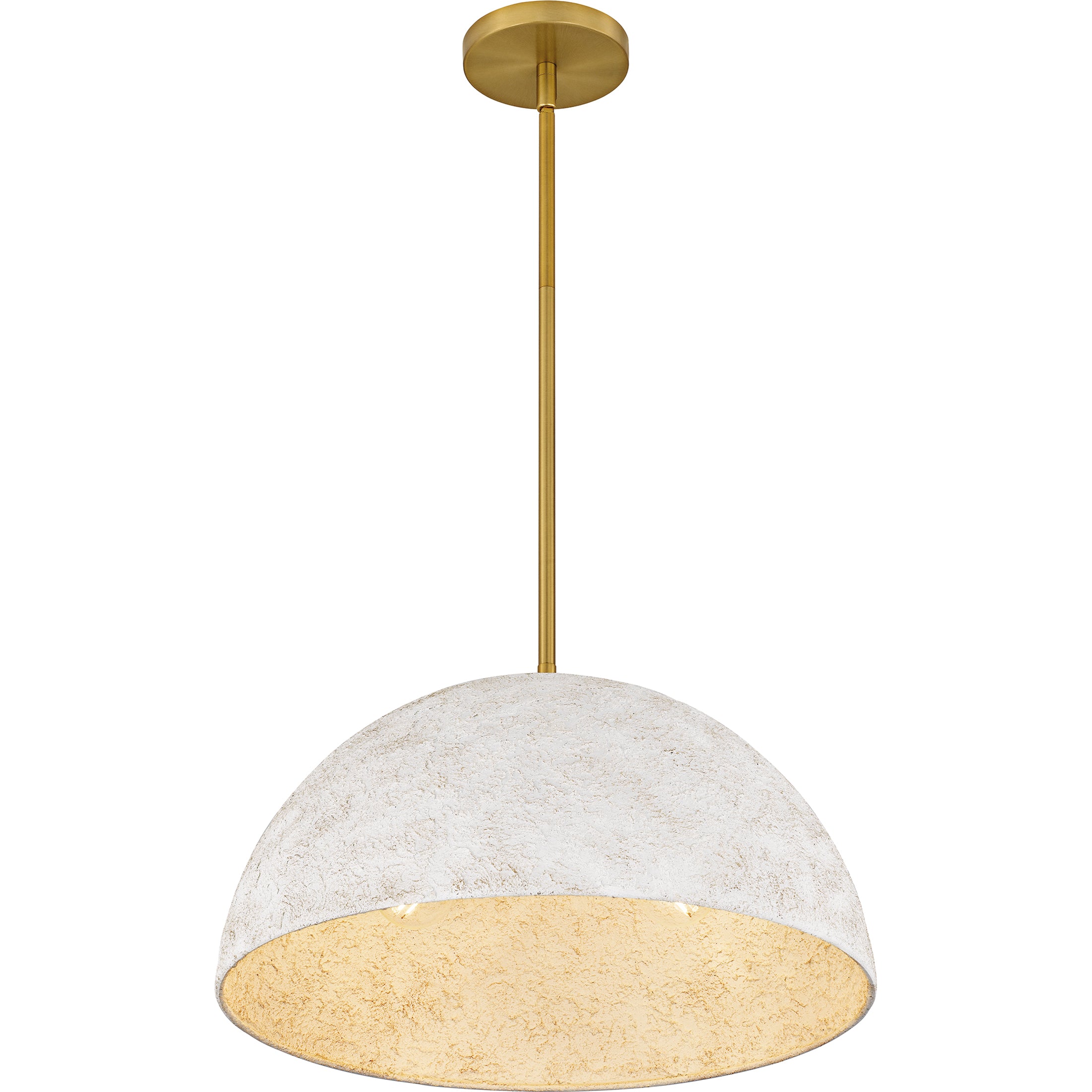 Quoizel Portia závěsné svítídlo brushed gold