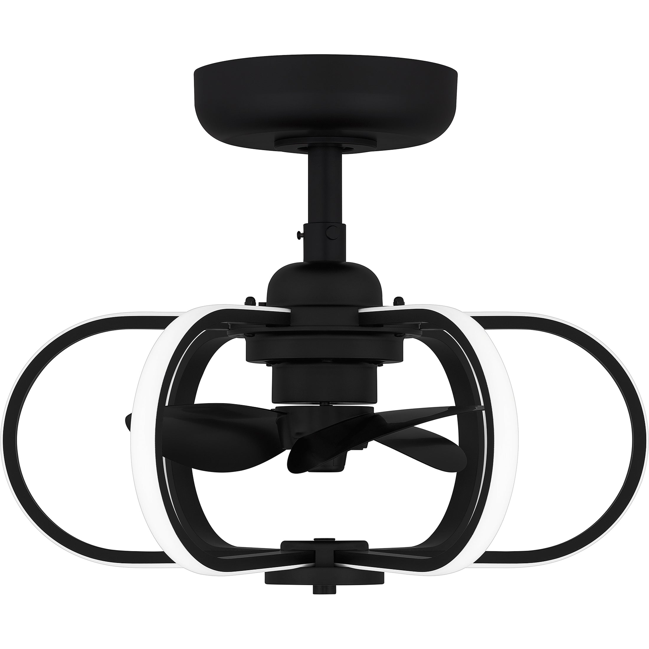 Quoizel Zuri stropní ventilátor matná černá