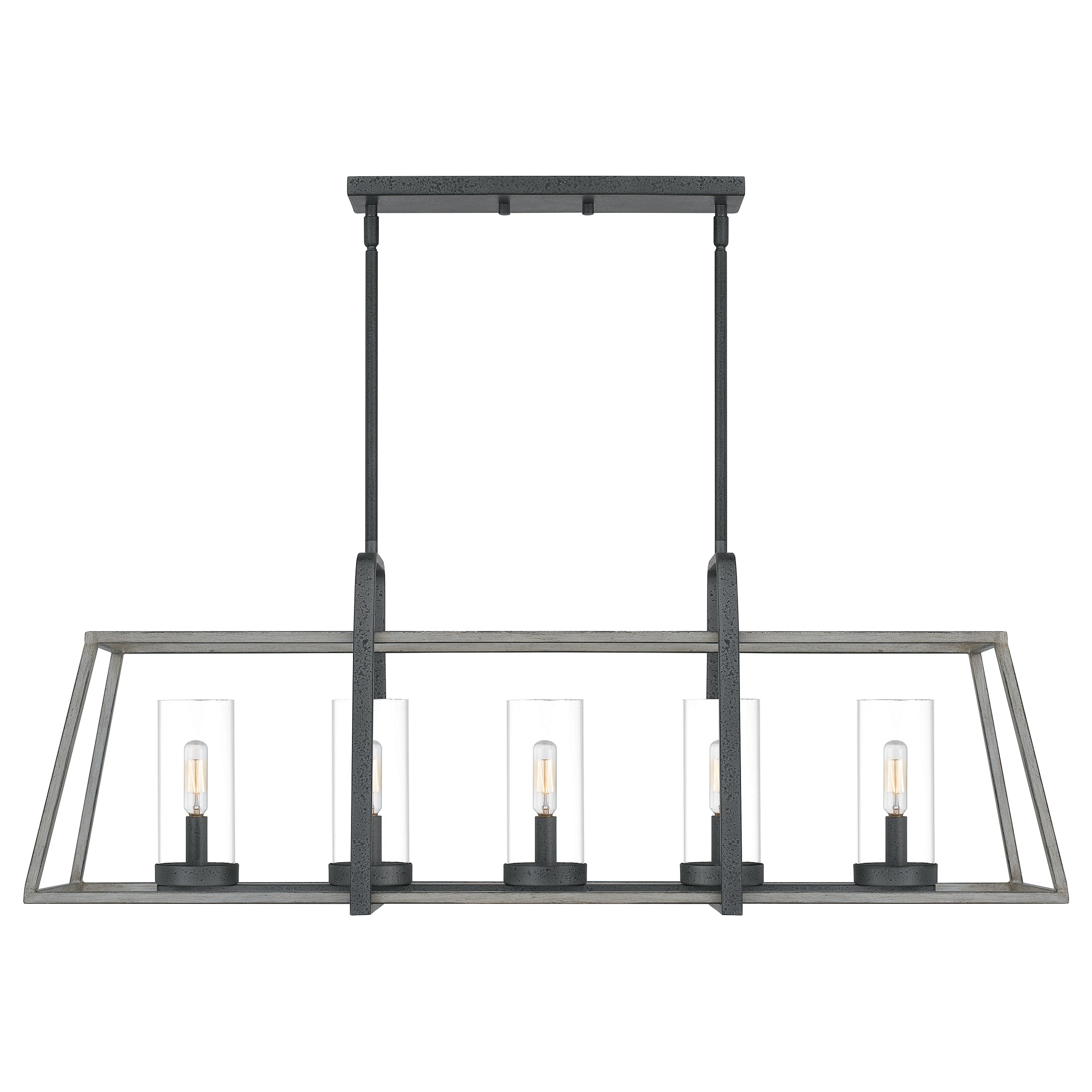 Quoizel Lincoln Island Light lineární lustr distressed iron