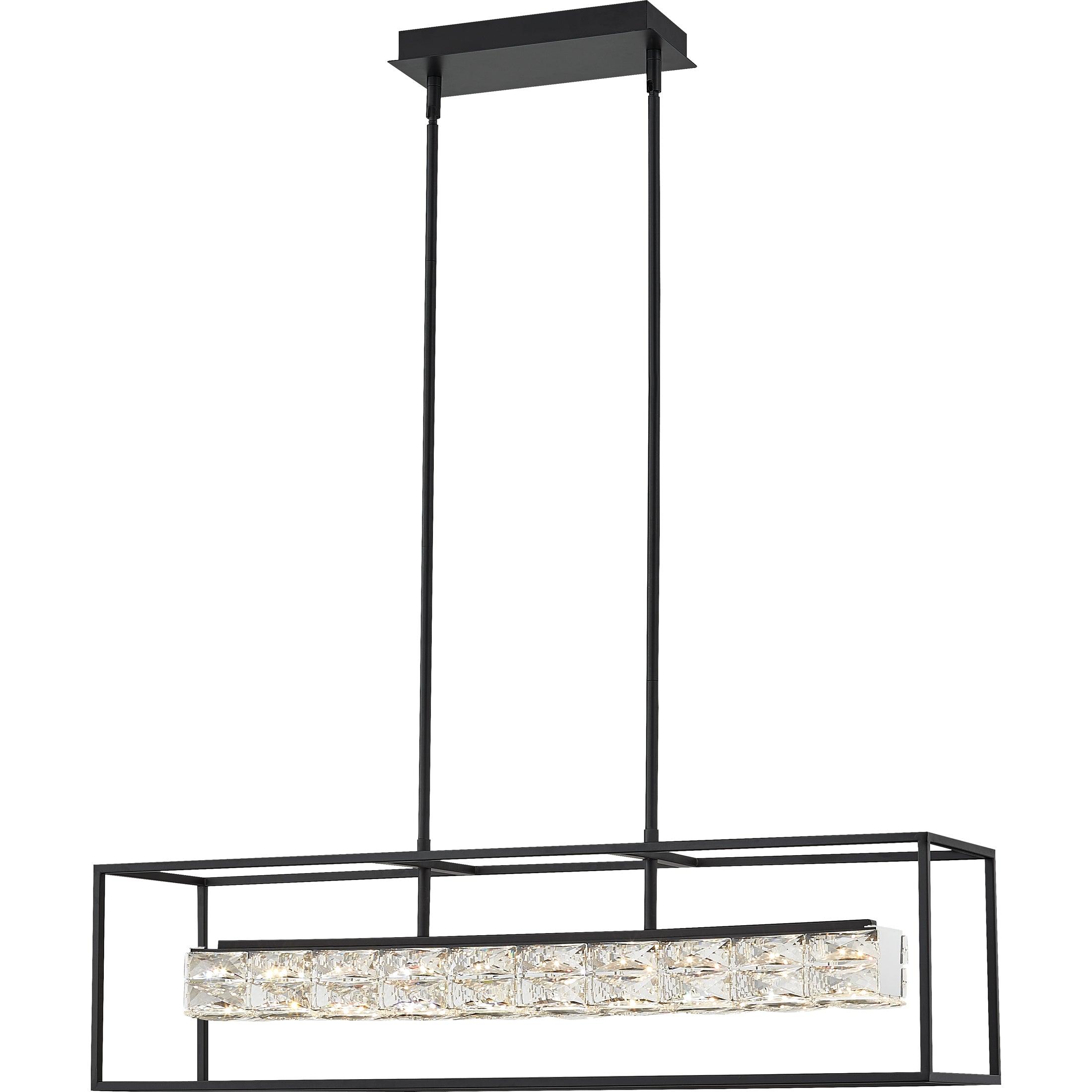 Quoizel Dazzle lineární LED lustr nad ostrůvek