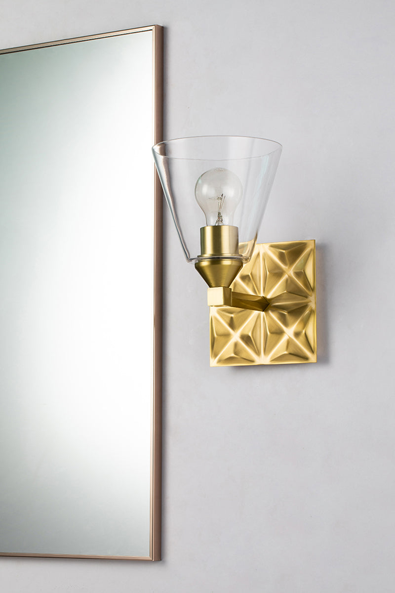 Gilded Nola Alpha 1 Light koupelnové svítídlo stará mosaz