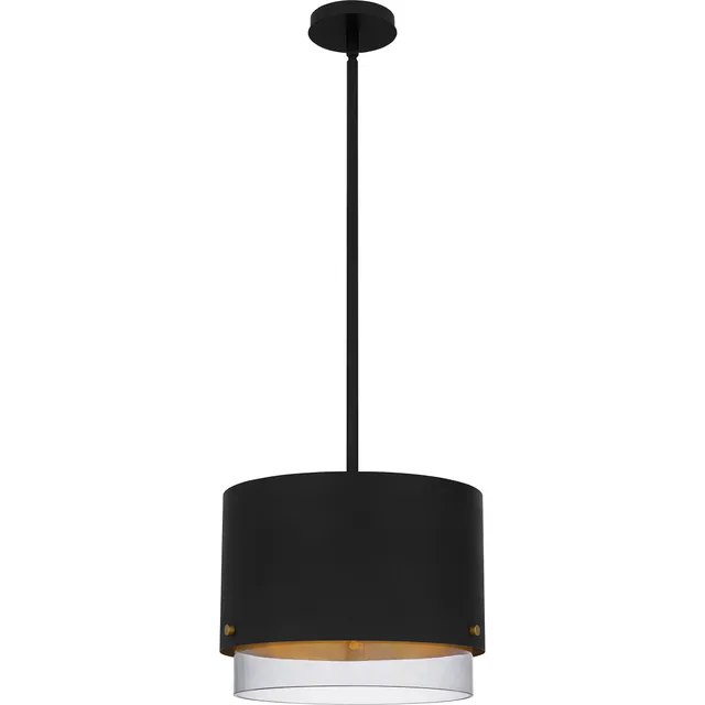 Quoizel Elio závěsné svítídlo 14,5" černé LED