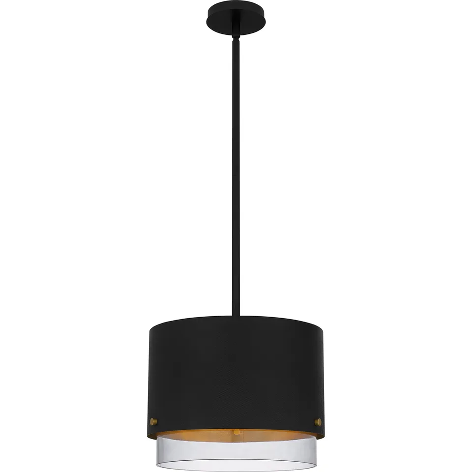 Quoizel Elio závěsné svítídlo 14,5" černé LED