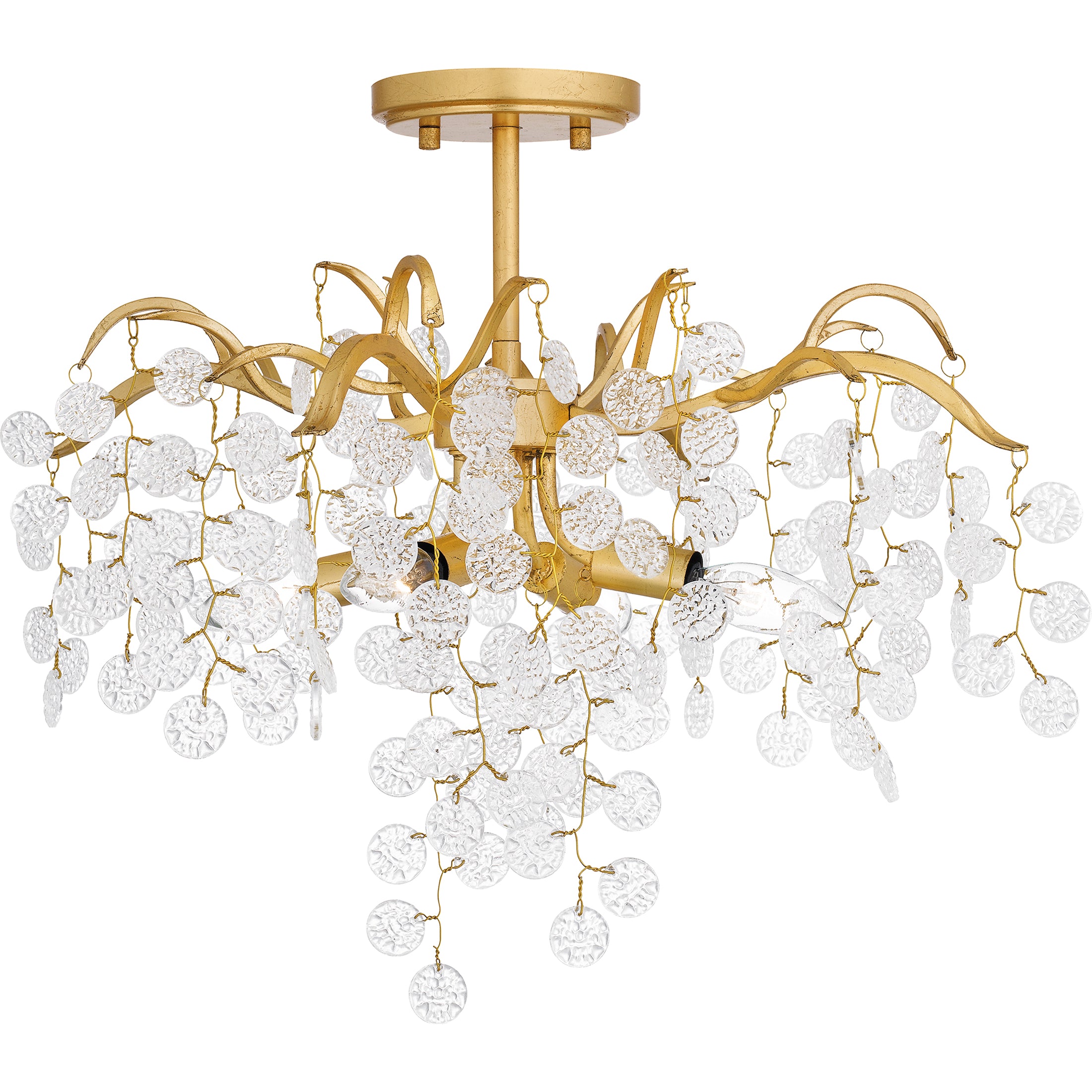 Quoizel Maple stropní svítidlo 29" gold leaf