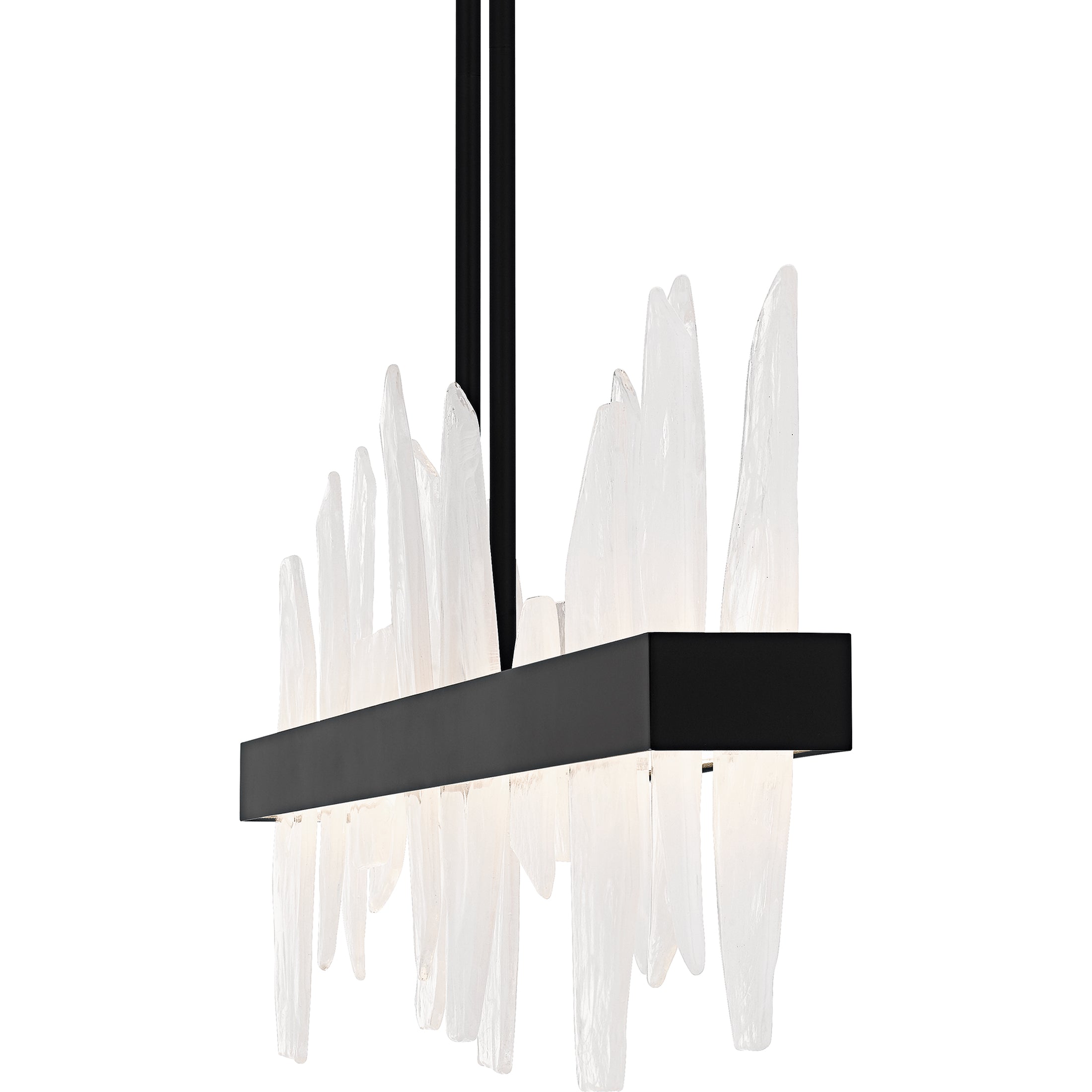 Quoizel Aurelia Island Light lustr soft gold se sklem