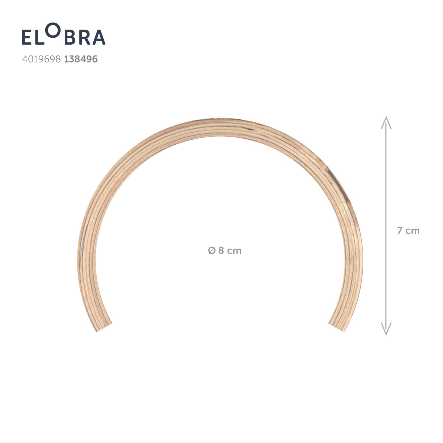 Elobra Colombia S závěsné svítidlo dub 120 cm