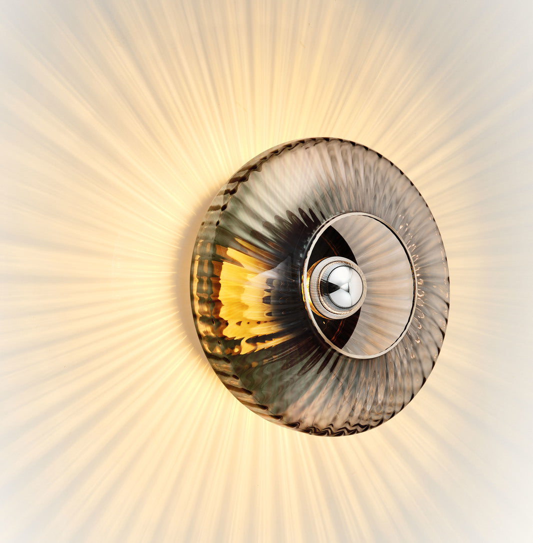 DESIGN BY US New Wave Optic Wall XL nástěnná lampa skleněná