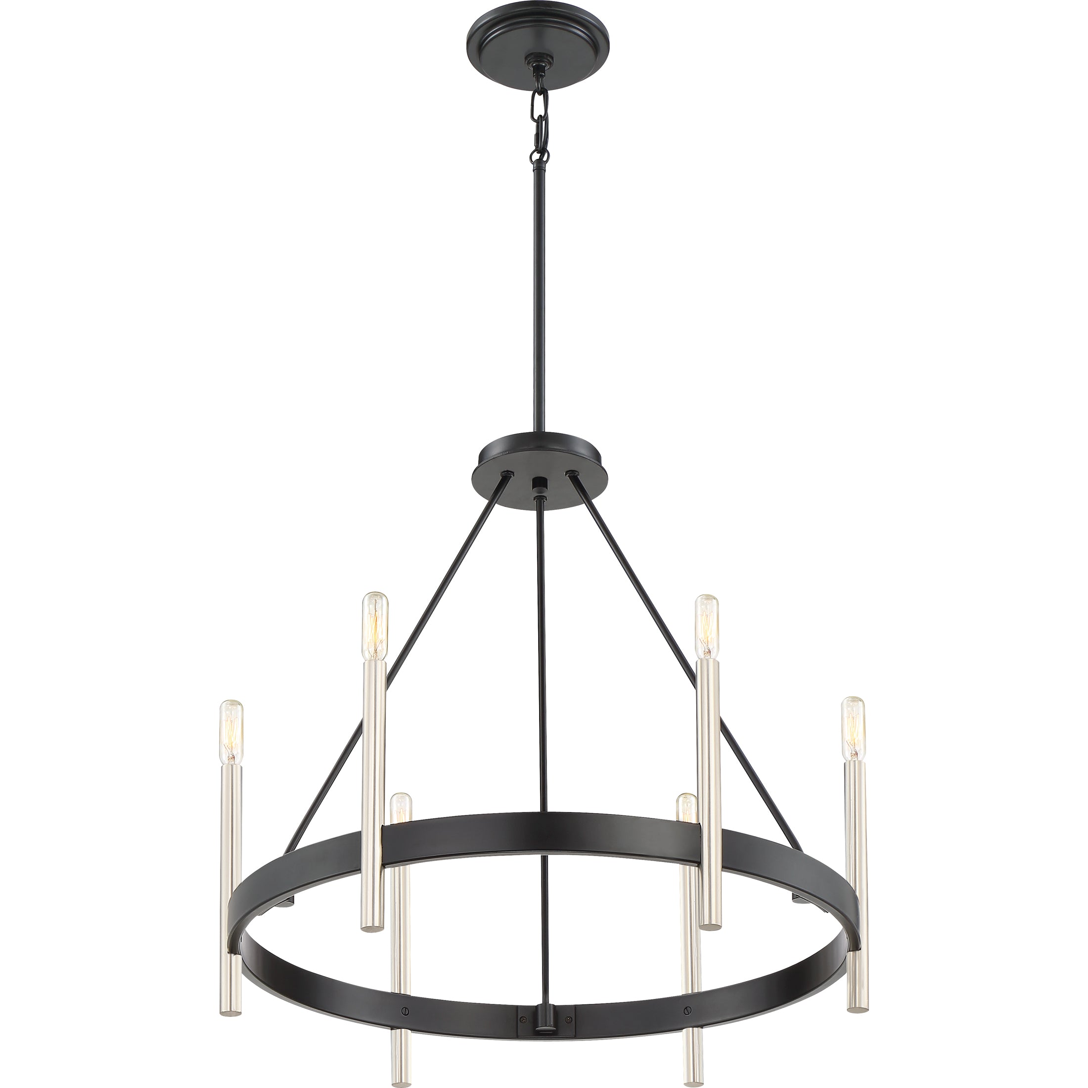 Quoizel Anthem Chandelier lustr 6-světelný mystic black