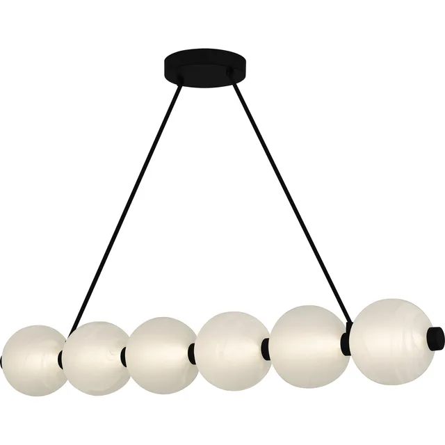 Quoizel Clarendon LED ostrůvkový lustr Matte Black