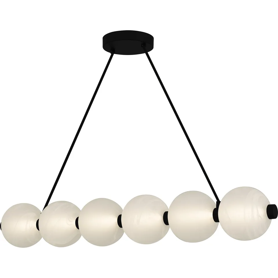 Quoizel Clarendon LED ostrůvkový lustr Matte Black