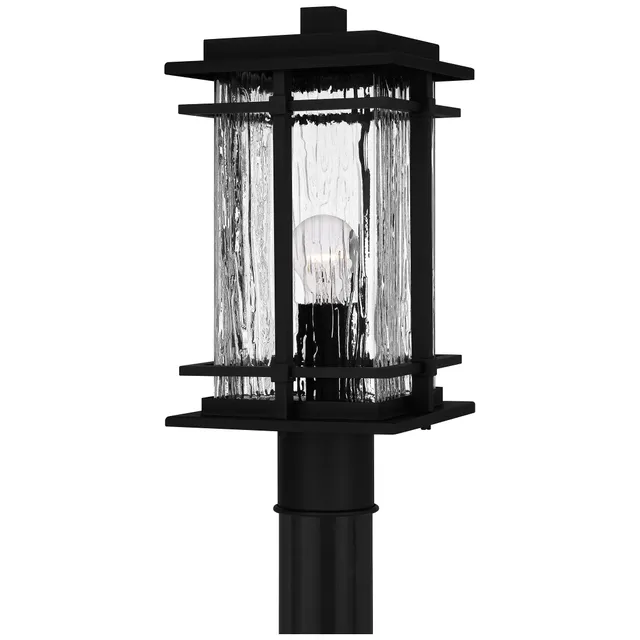 Quoizel McAlister venkovní sloupová lampa Earth Black